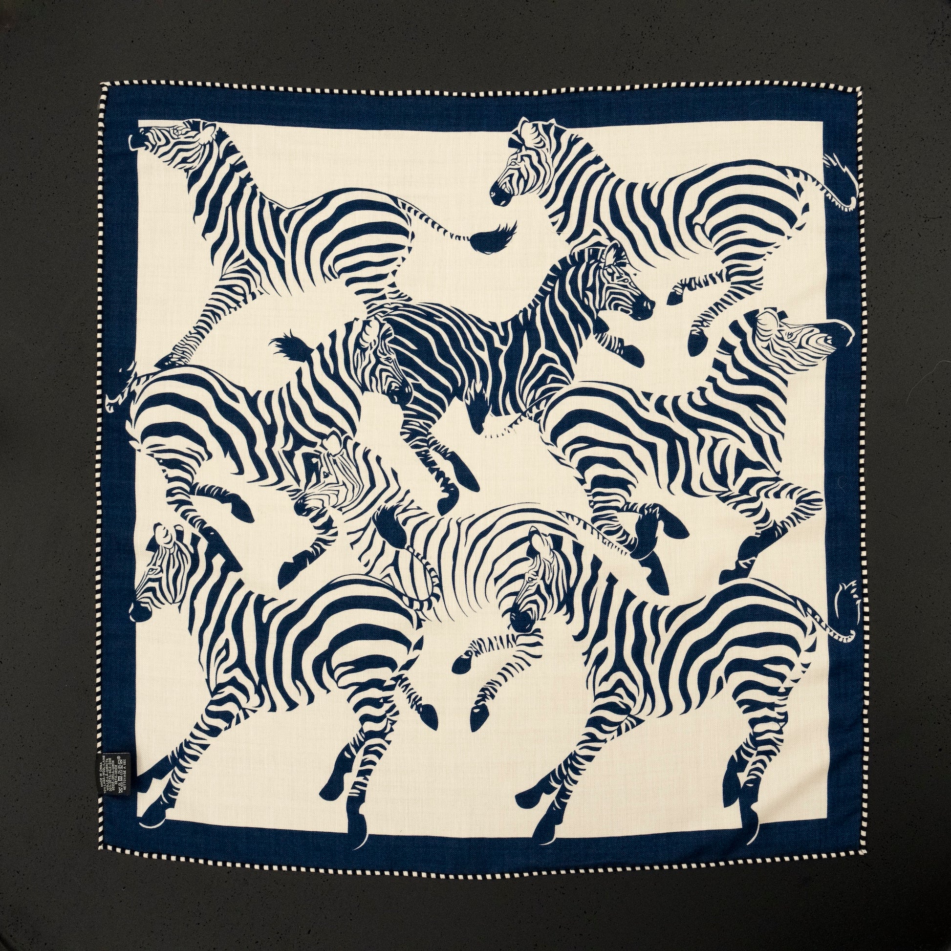 KAIYI 70x70CM Silk-Wool Scarf in Animal Print for Women Fashion and Gift (SW65-02)