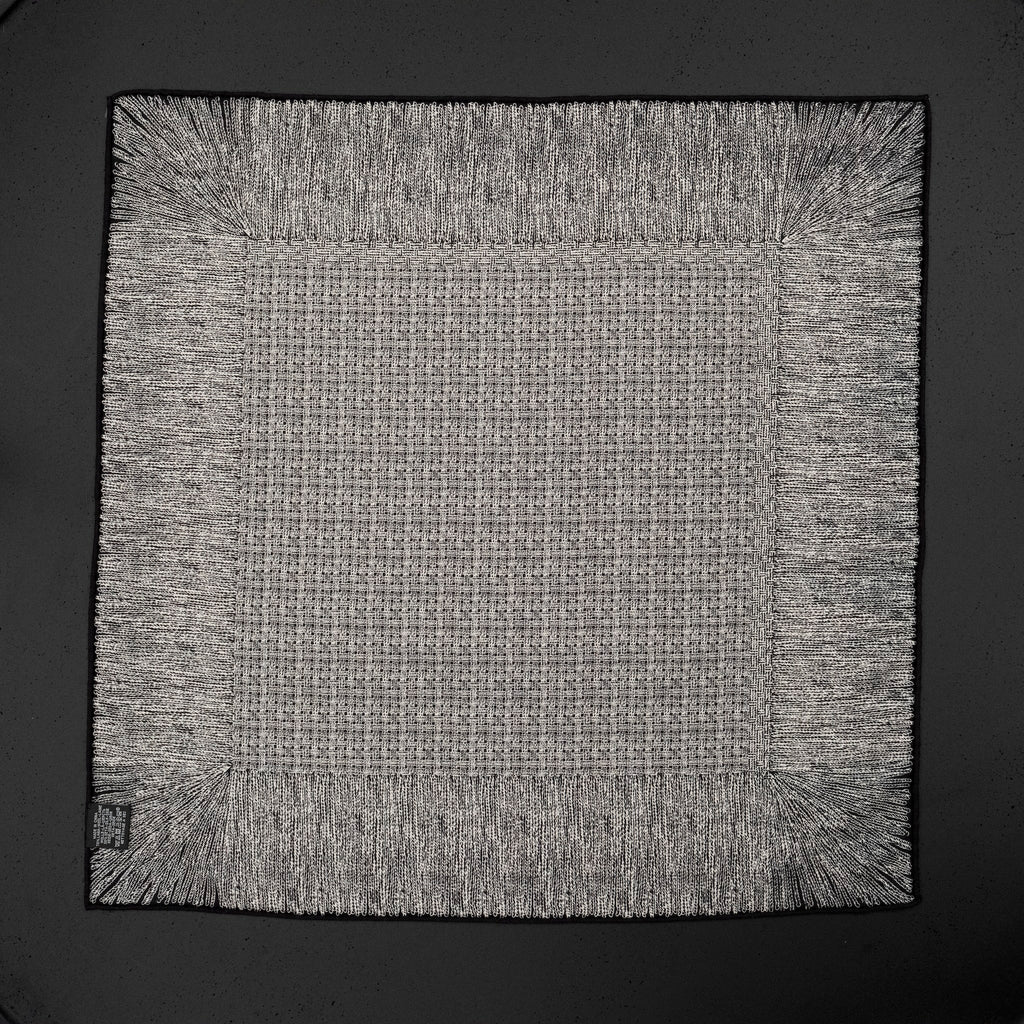 KAIYI 70x70CM Silk-Wool Scarf in Abstract Print for Women Fashion and Gift (SW65-04)