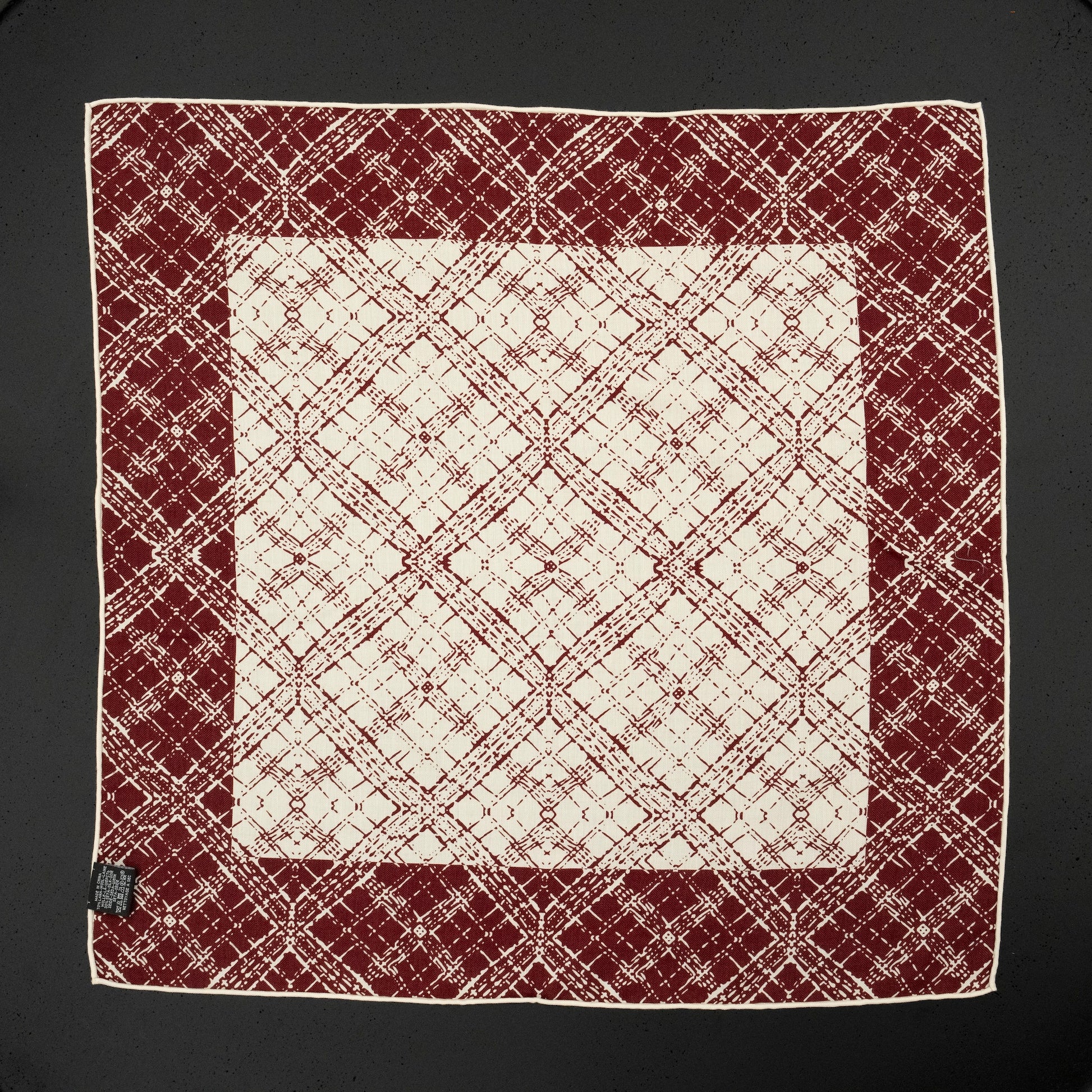 KAIYI 70x70CM Silk-Wool Scarf in Abstract Print for Women Fashion and Gift (SW65-10)