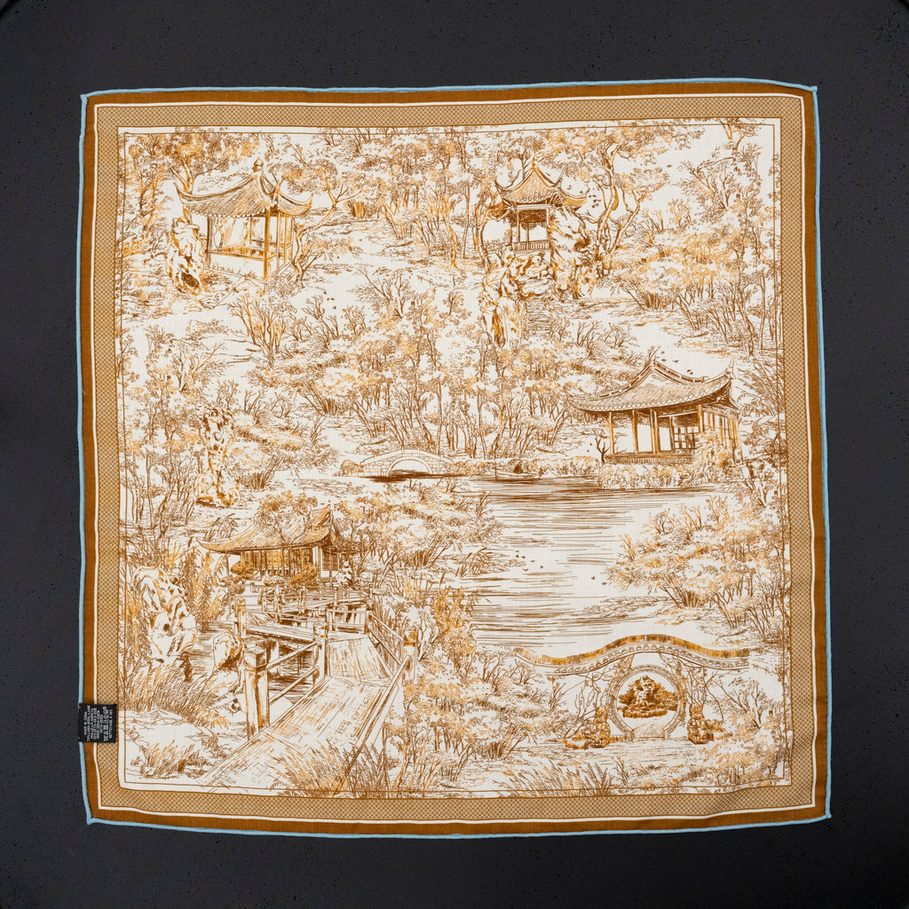 KAIYI 70x70CM Silk-Wool Scarf in Luxurious Print for Women Fashion and Gift (SW65-12)