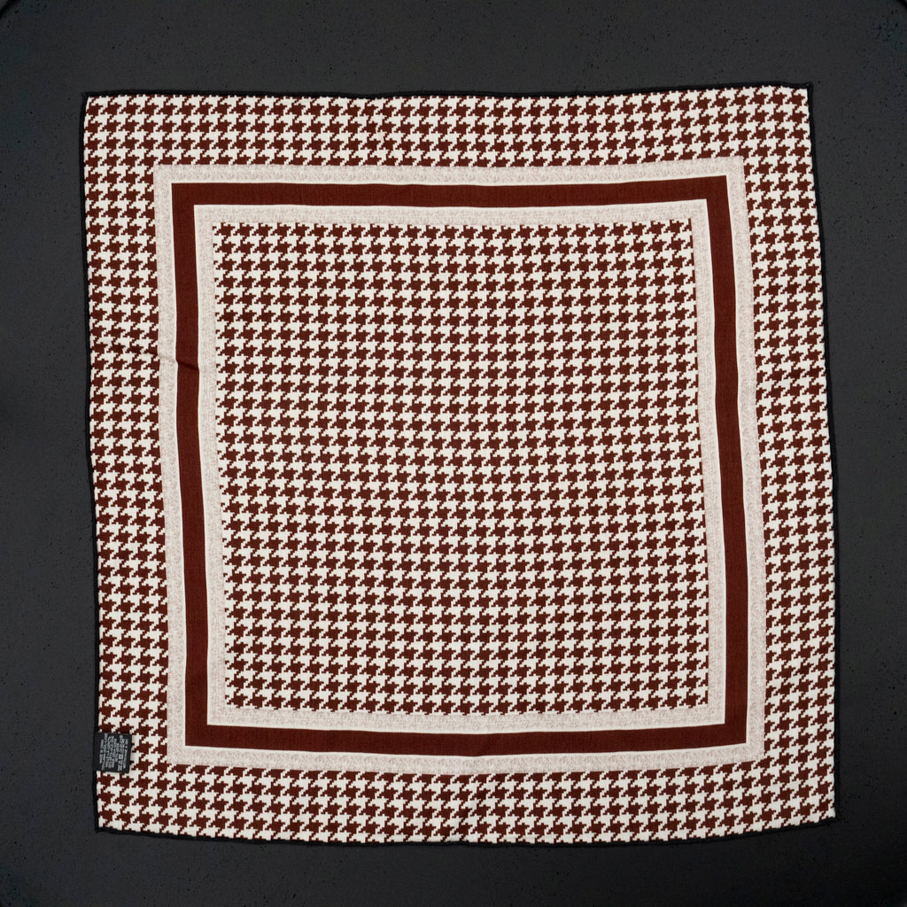 KAIYI 70x70CM Silk-Wool Scarf in Abstract Print for Women Fashion and Gift (SW65-13)