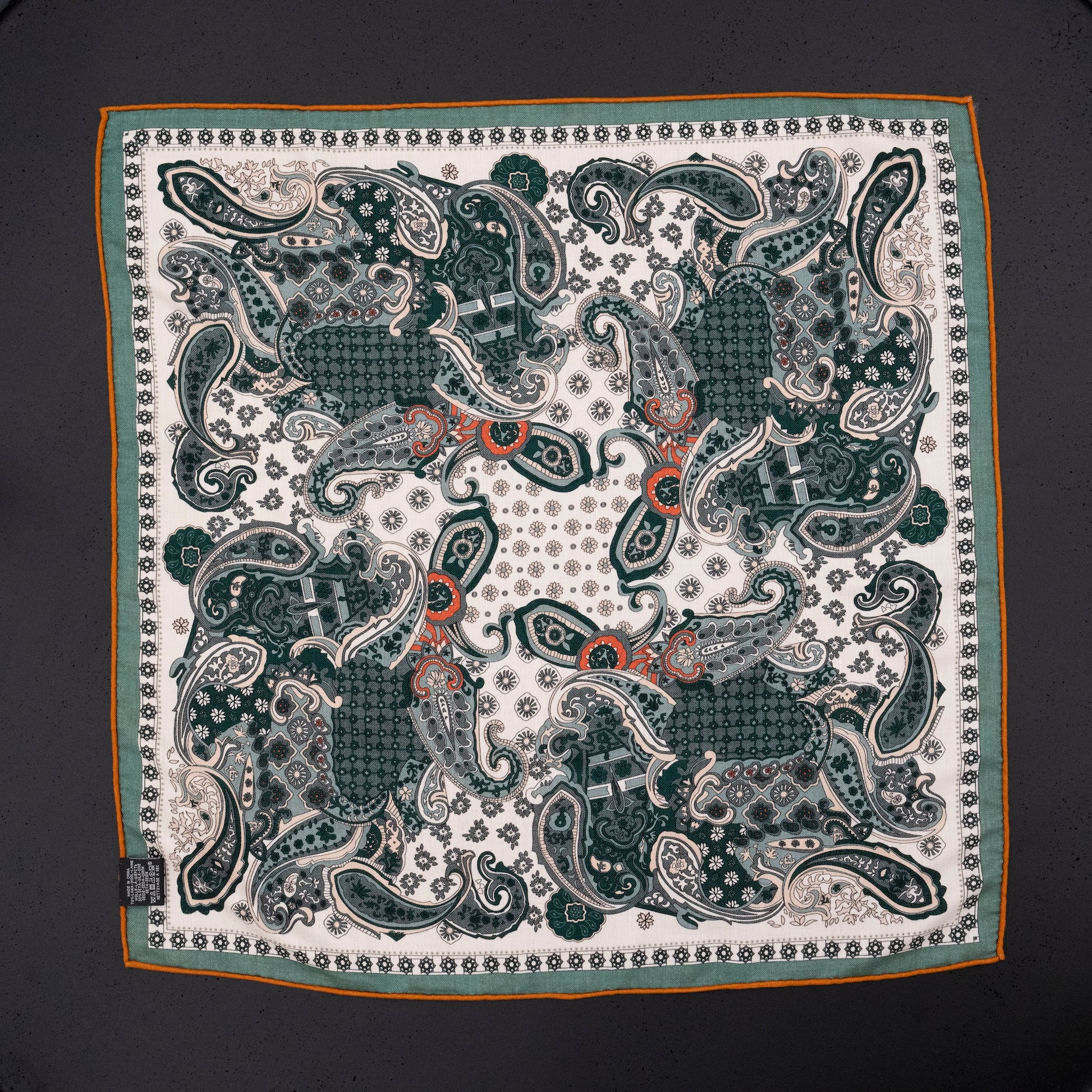 KAIYI 70x70CM Silk-Wool Scarf in Abstract Print for Women Fashion and Gift (SW65-14)