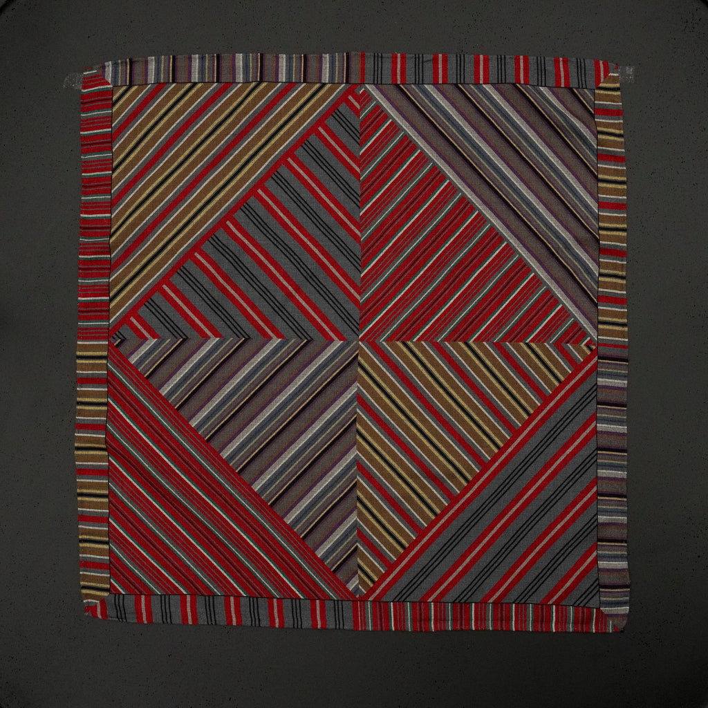 KAIYI 70x70CM Silk-Wool Scarf in Abstract Print for Women Fashion and Gift (SW65-17)