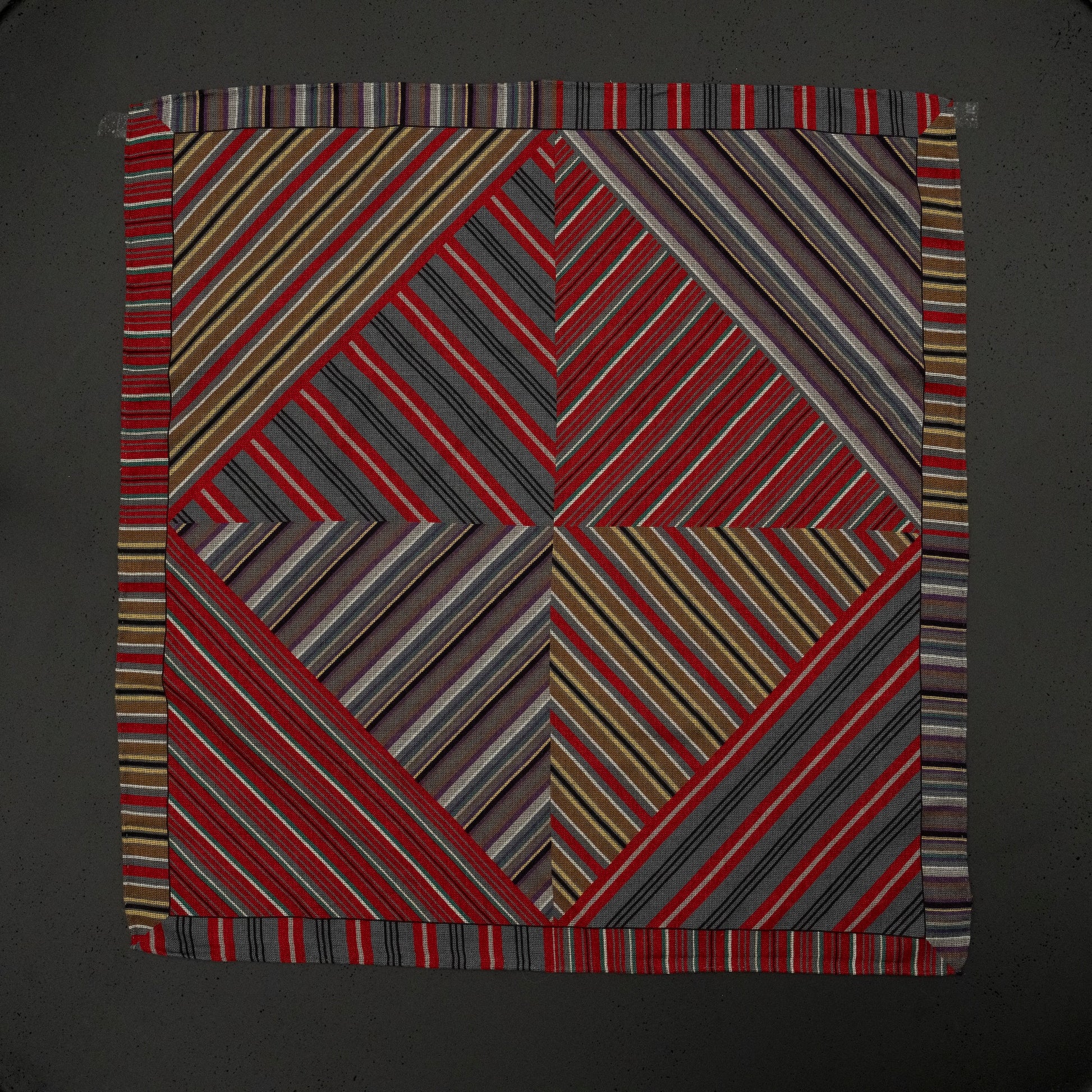 KAIYI 70x70CM Silk-Wool Scarf in Abstract Print for Women Fashion and Gift (SW65-17)