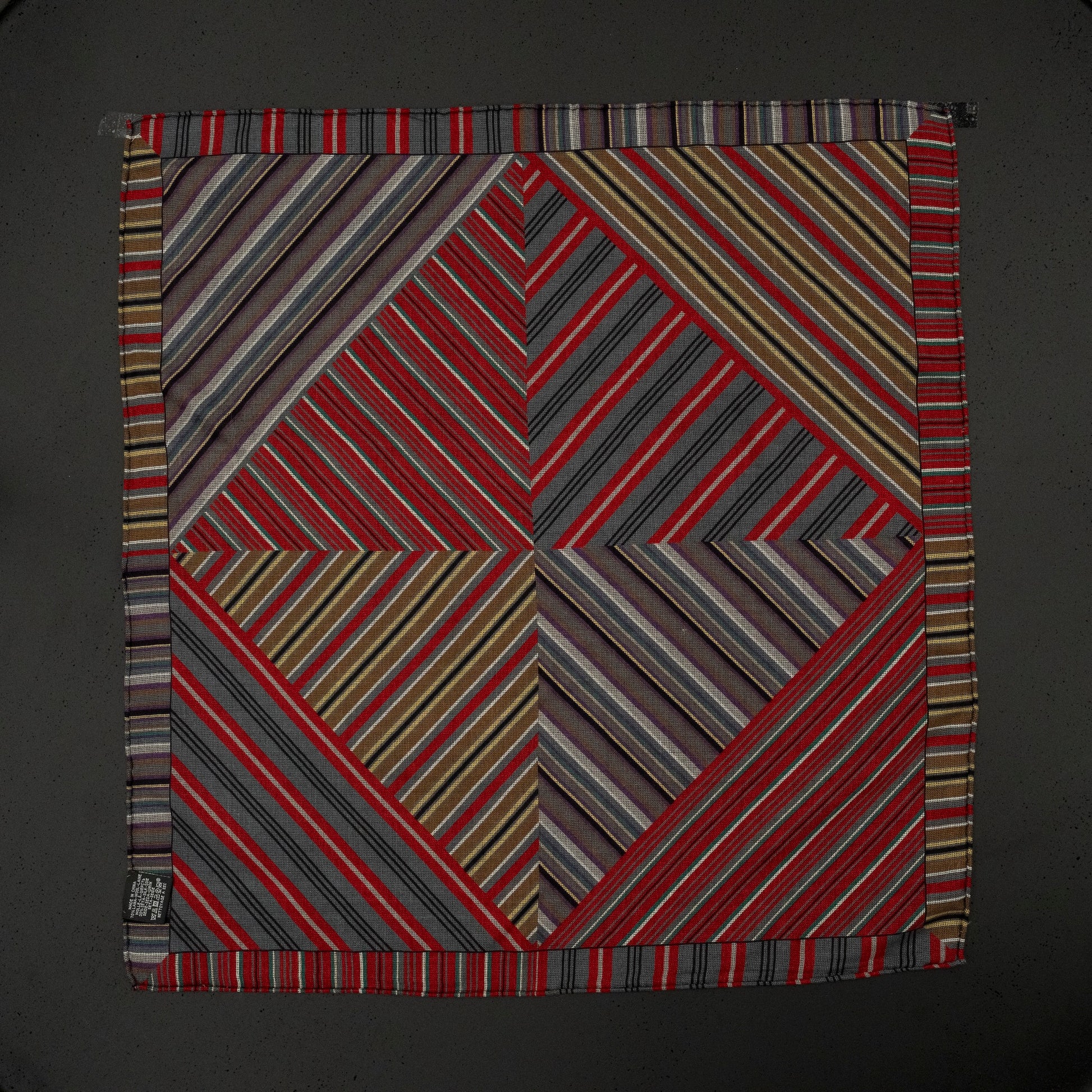 KAIYI 70x70CM Silk-Wool Scarf in Abstract Print for Women Fashion and Gift (SW65-17)
