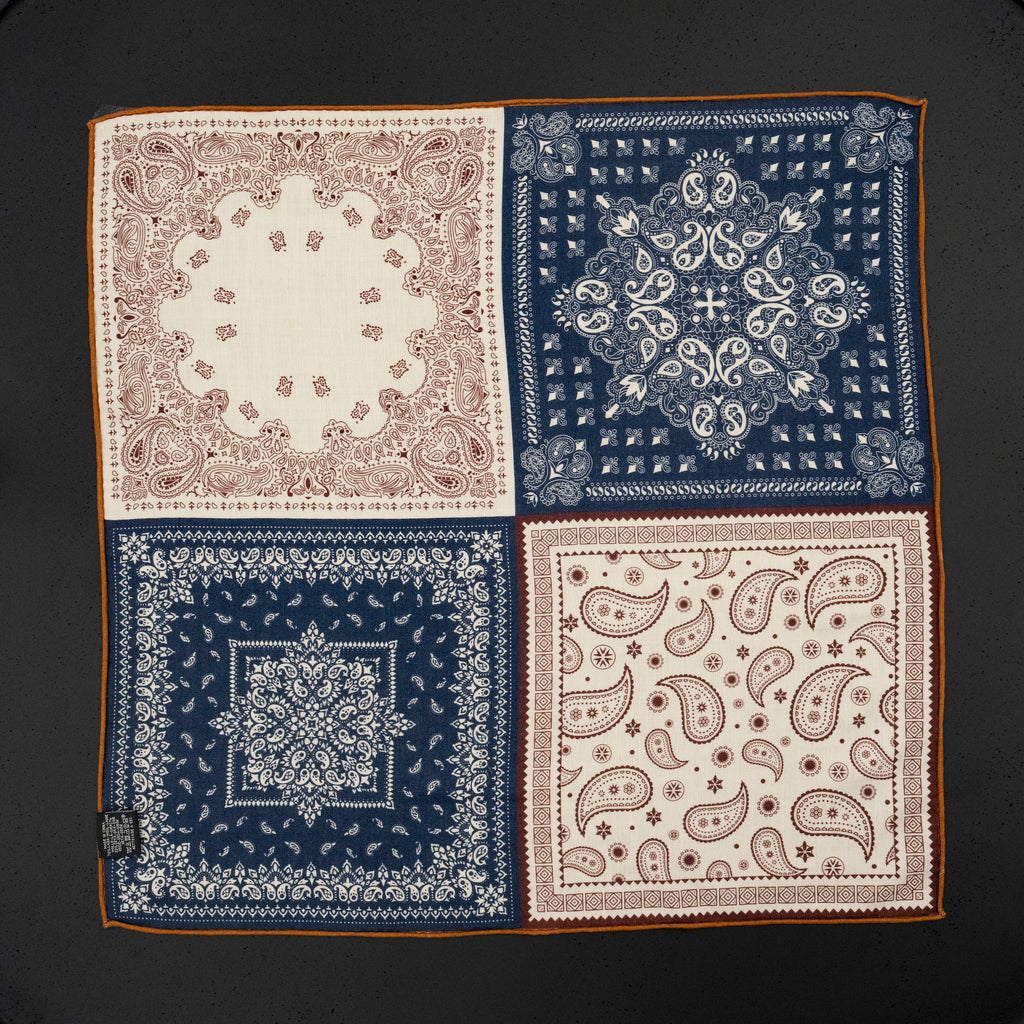KAIYI 70x70CM Silk-Wool Scarf in Abstract Print for Women Fashion and Gift (SW65-21)