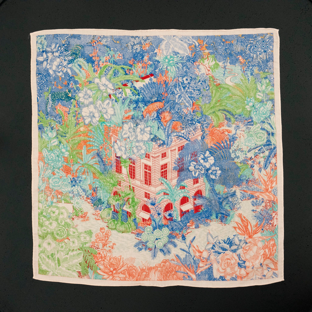 KAIYI 70x70CM Silk-Wool Scarf in Luxurious Print for Women Fashion and Gift (SW65-23)