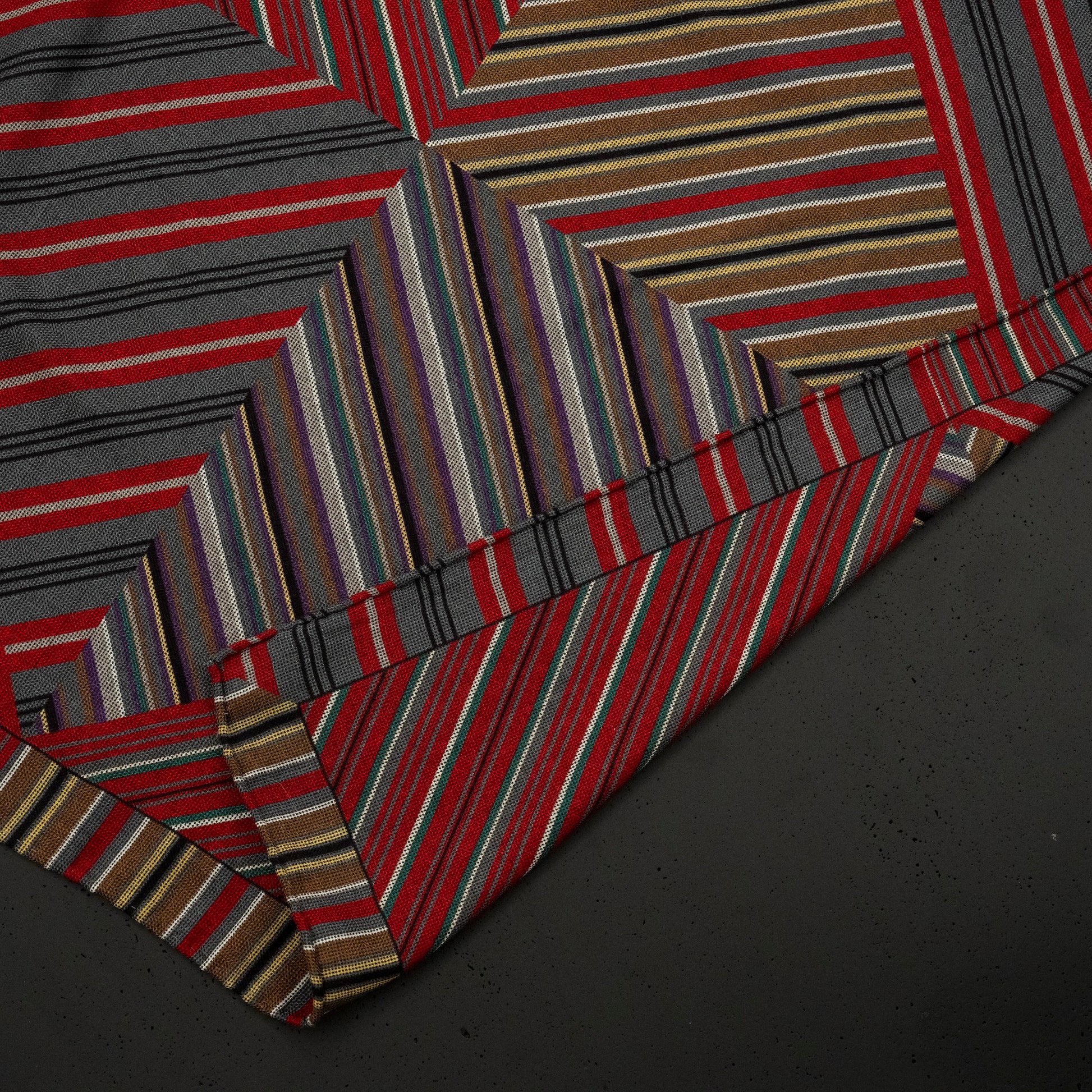 KAIYI 70x70CM Silk-Wool Scarf in Abstract Print for Women Fashion and Gift (SW65-17)