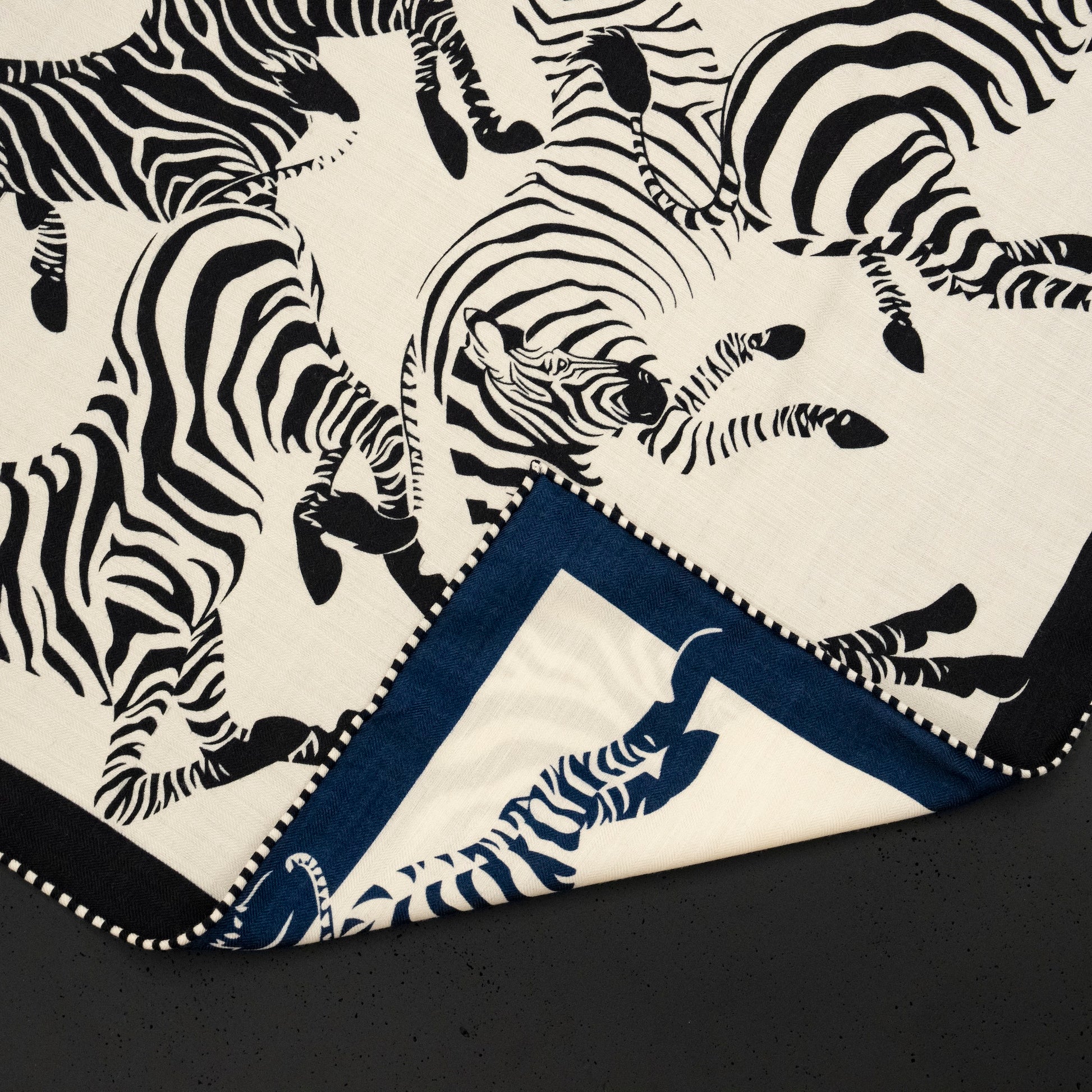 KAIYI 70x70CM Silk-Wool Scarf in Animal Print for Women Fashion and Gift (SW65-02)