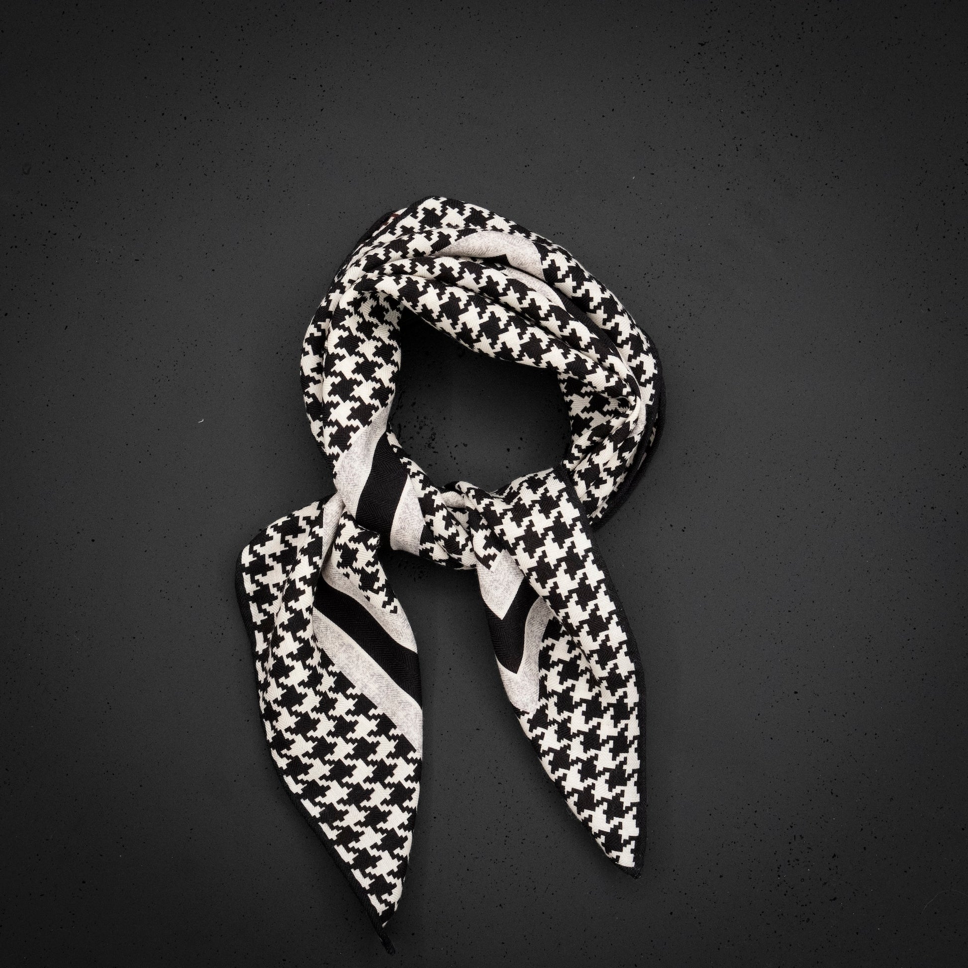 KAIYI 70x70CM Silk-Wool Scarf in Abstract Print for Women Fashion and Gift (SW65-13)