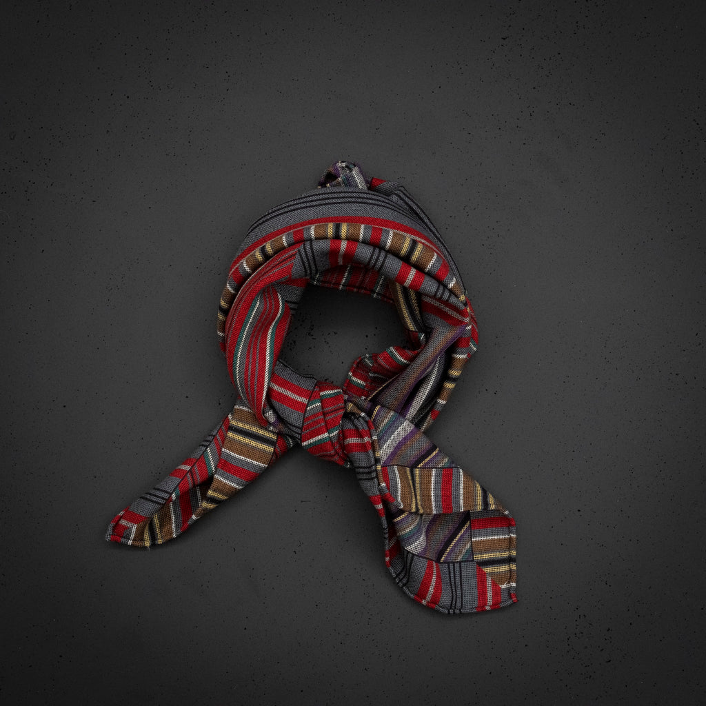 KAIYI 70x70CM Silk-Wool Scarf in Abstract Print for Women Fashion and Gift (SW65-17)
