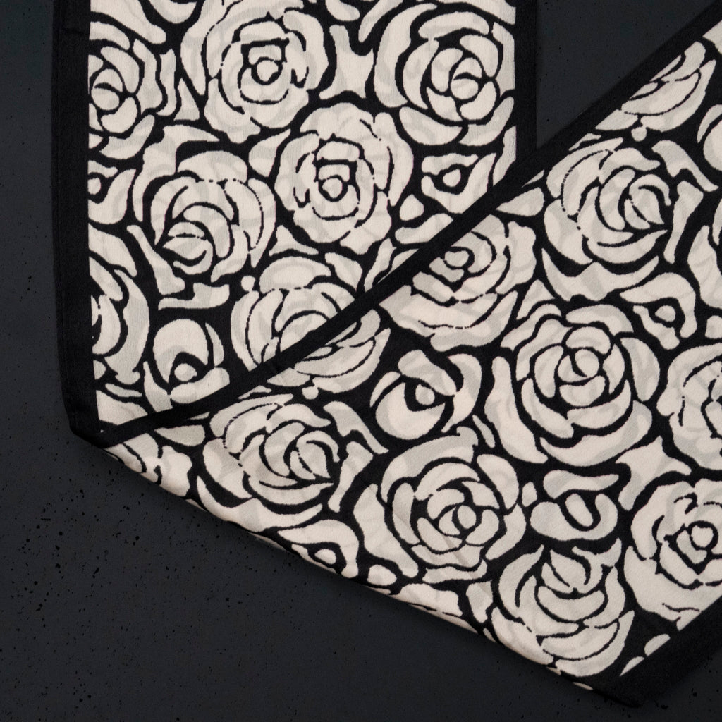 KAIYI 17x150CM 100% Pure Silk Scarf in Floral Print for Women Fashion and Gift (SU13)