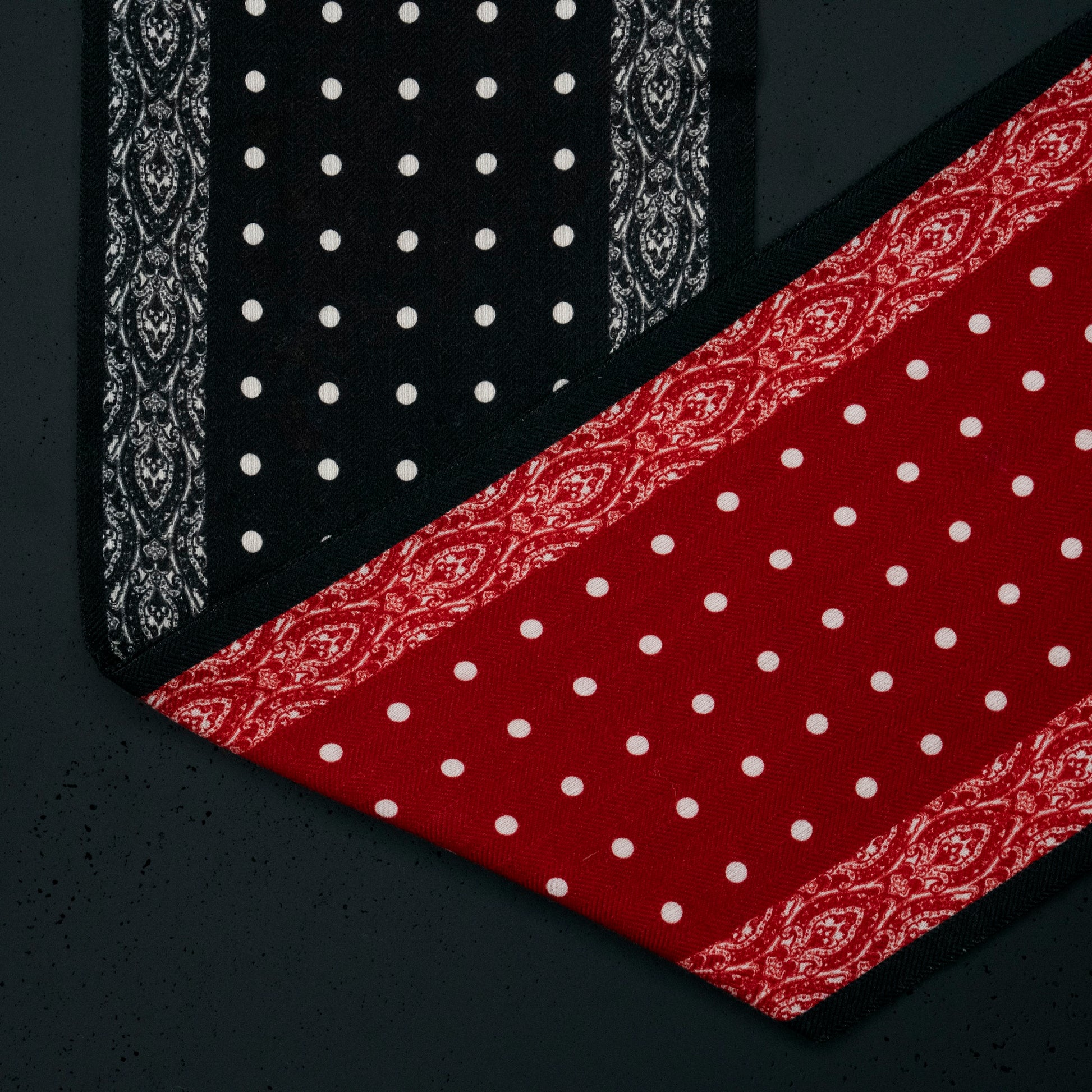 KAIYI 15x150CM Silk-Wool Scarf in Double-Sided Luxurious Print for Women Fashion and Gift (SW15-06)