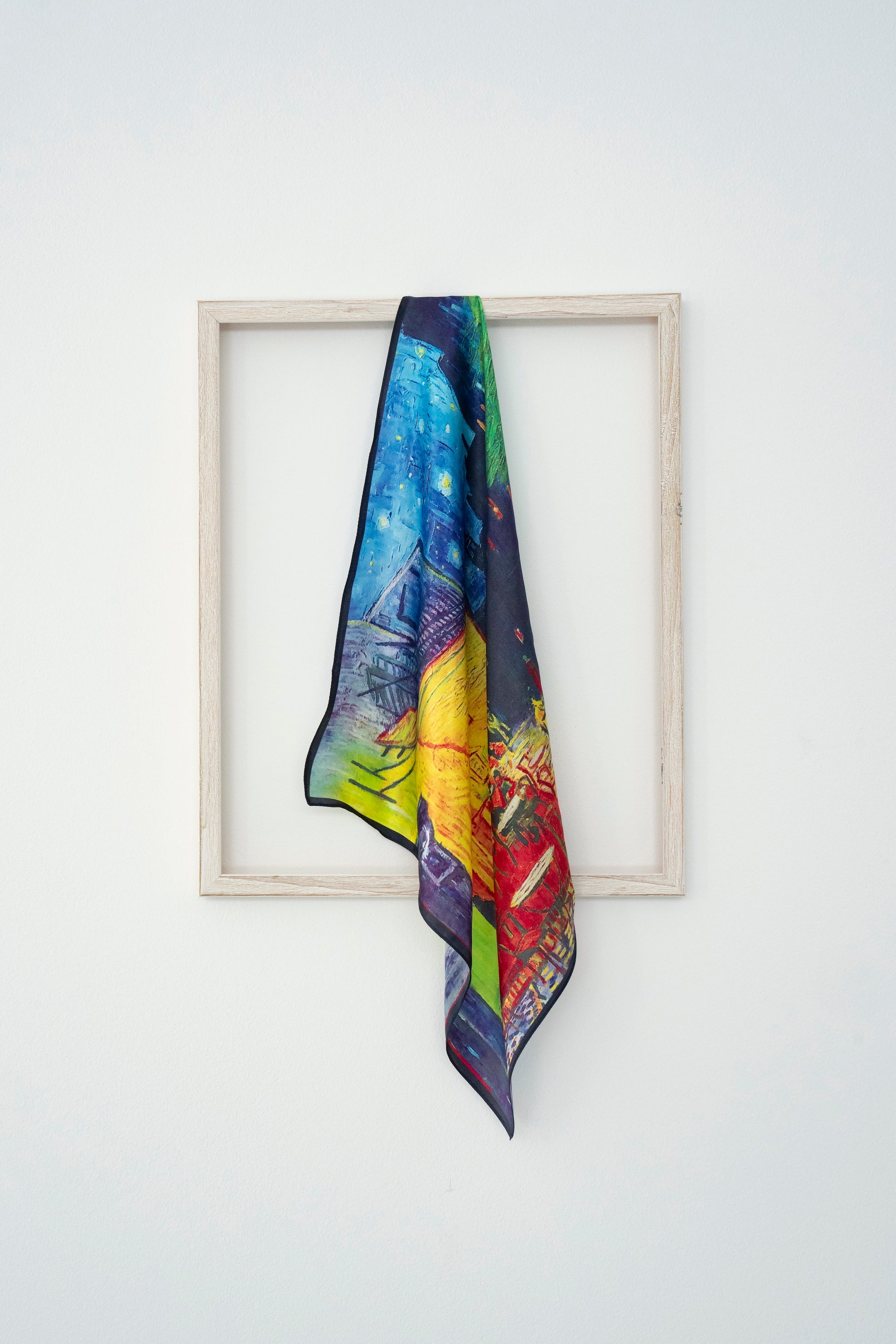 KAIYI 53x53CM 100% Pure Silk Scarf for Women Fashion and Gift (Artsy14)