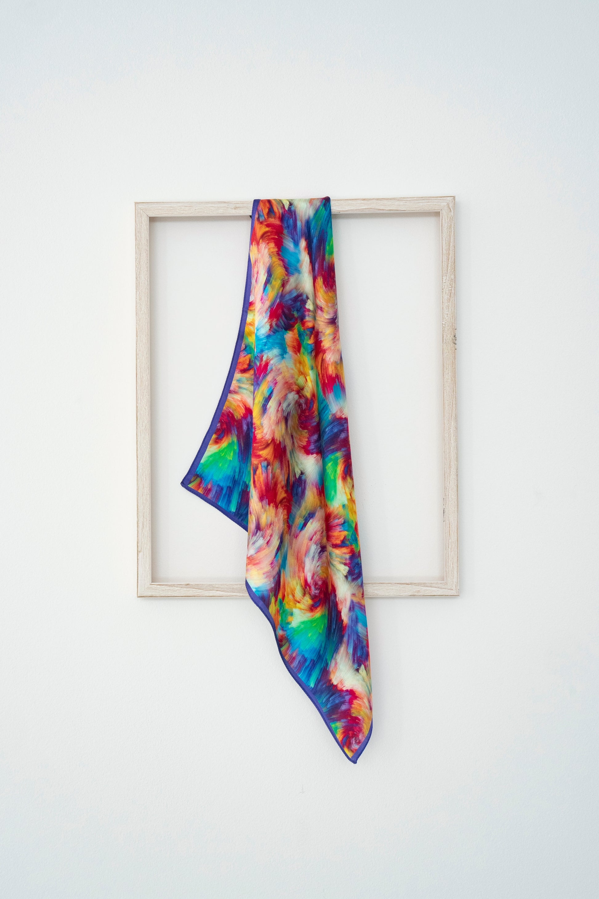 KAIYI 53x53CM 100% Pure Silk Scarf for Women Fashion and Gift (Artsy15)