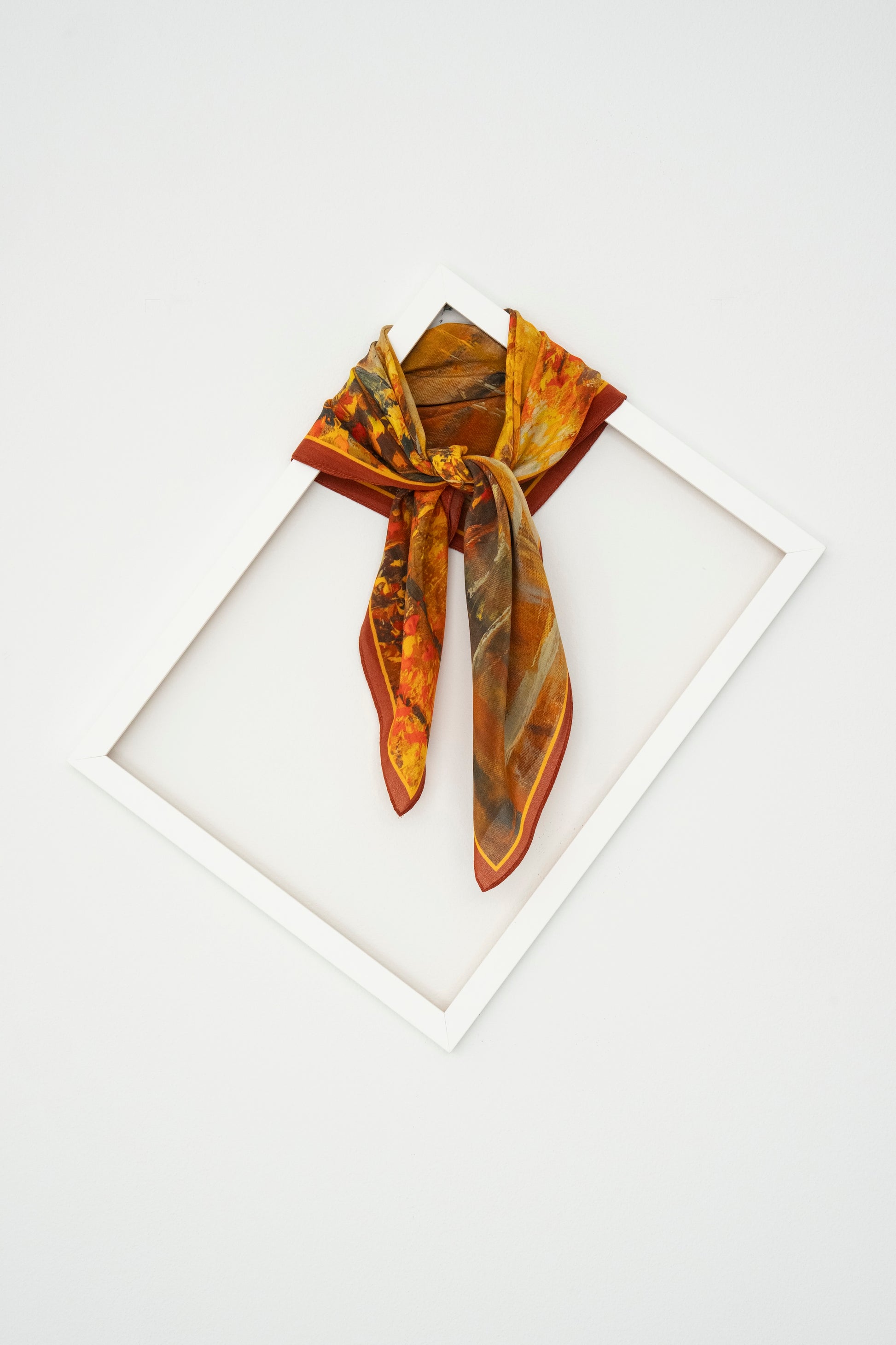 KAIYI 65x65CM Lightweight Crepe de Chine Silk Scarf for Summer Accessory and Gift (SZ65-16)