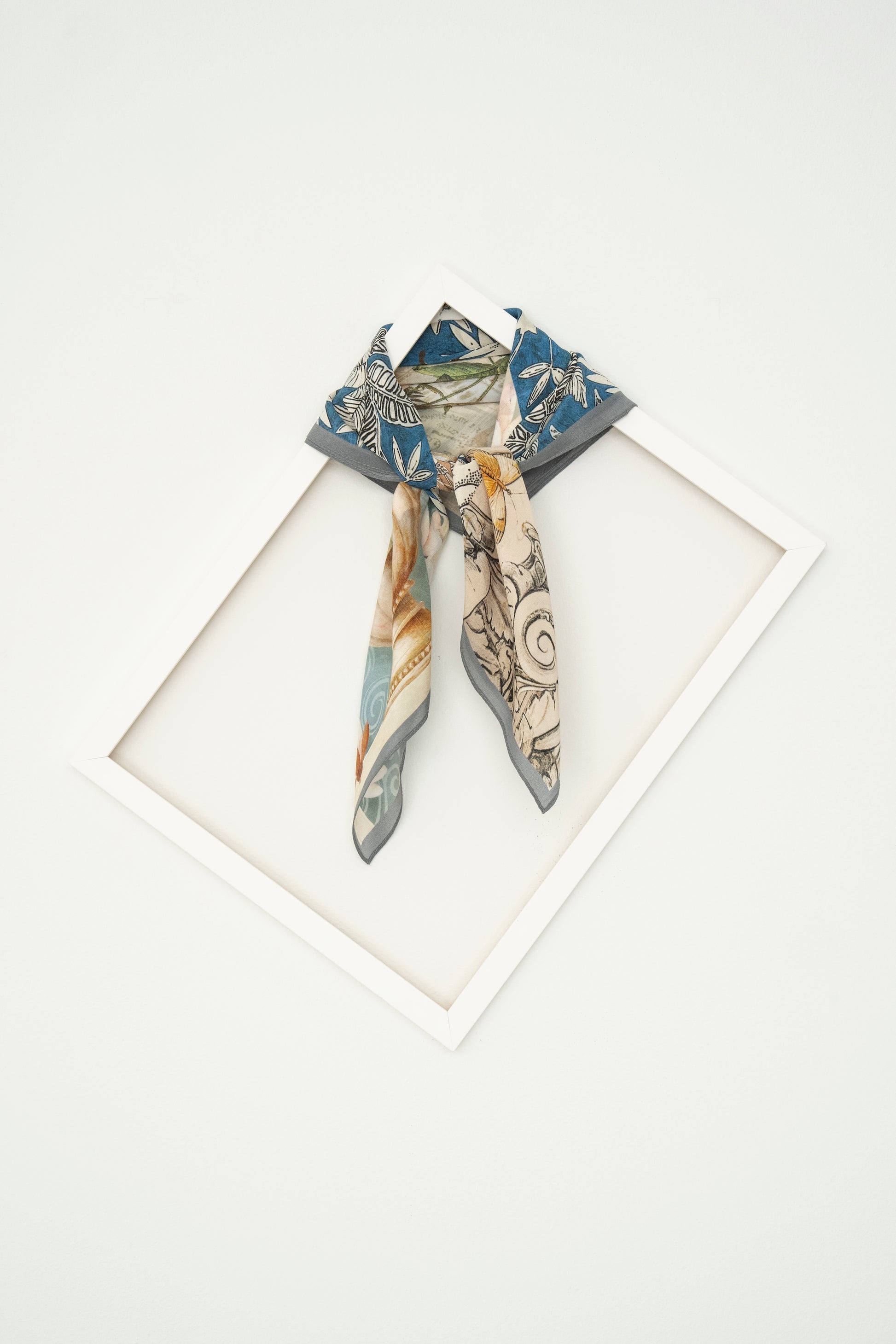 KAIYI 65x65CM Lightweight Crepe de Chine Silk Scarf for Summer Accessory and Gift (SZ65-05)