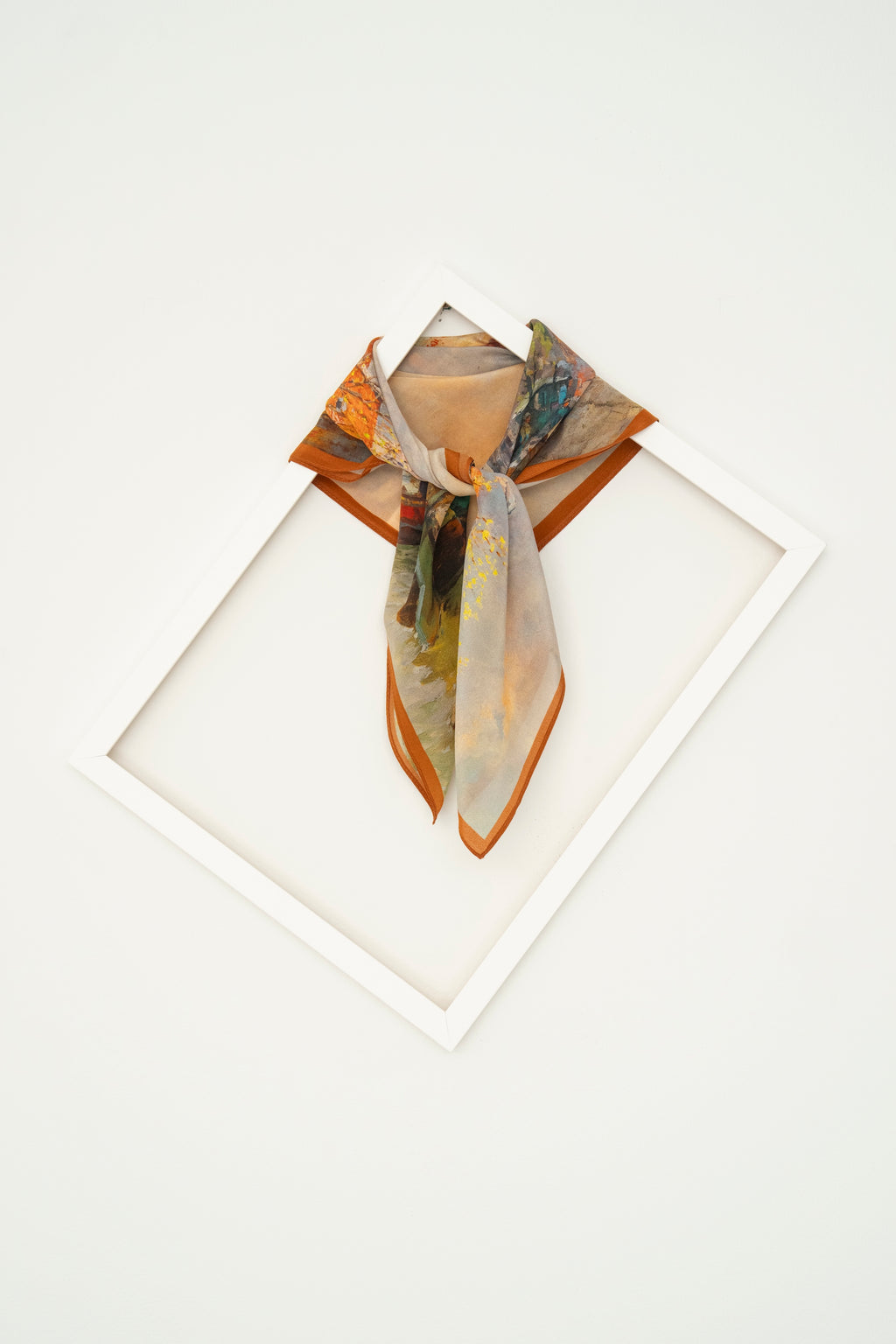KAIYI 65x65CM Lightweight Crepe de Chine Silk Scarf for Summer Accessory and Gift (SZ65-02)