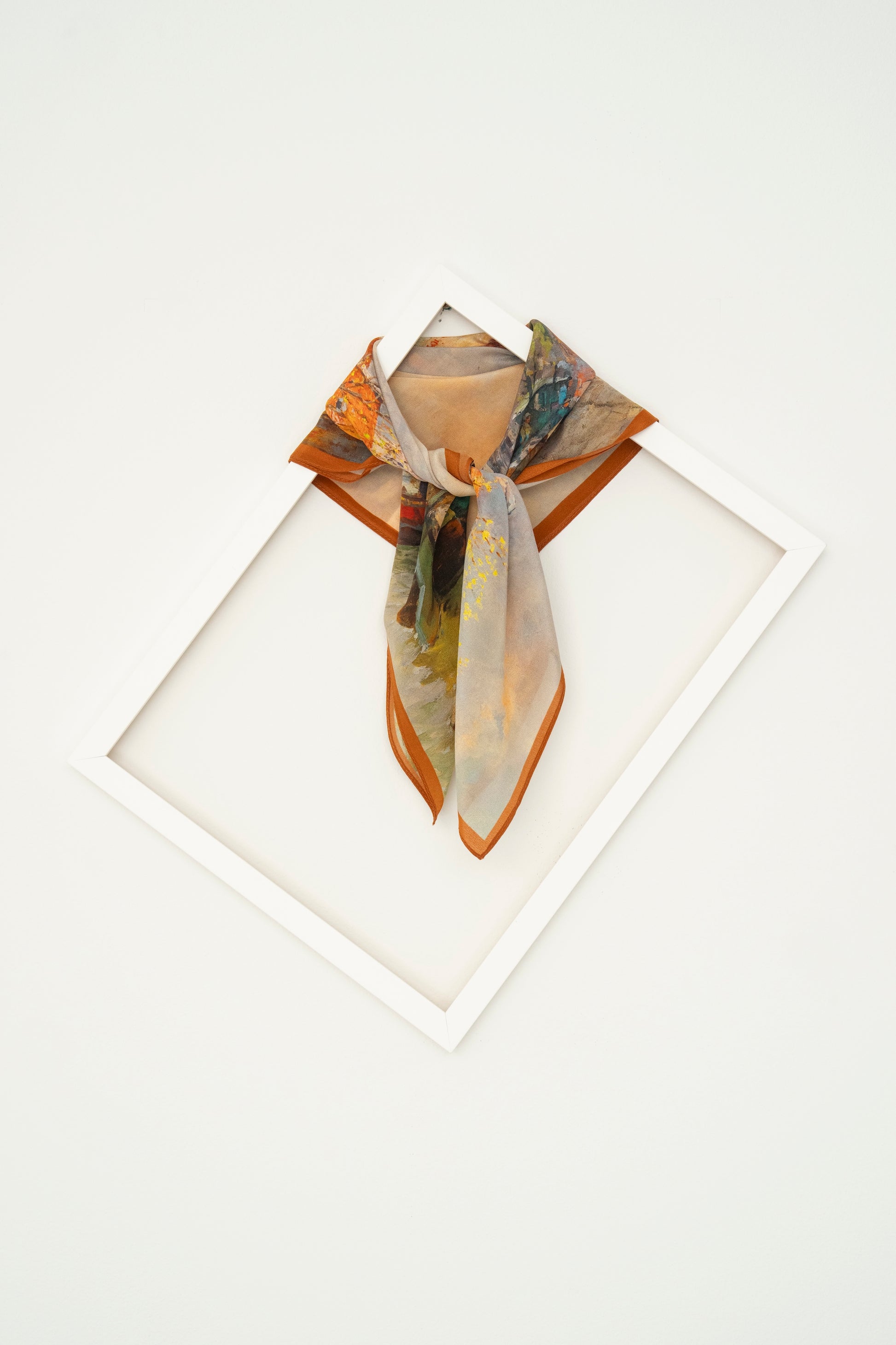 KAIYI 65x65CM Lightweight Crepe de Chine Silk Scarf for Summer Accessory and Gift (SZ65-02)