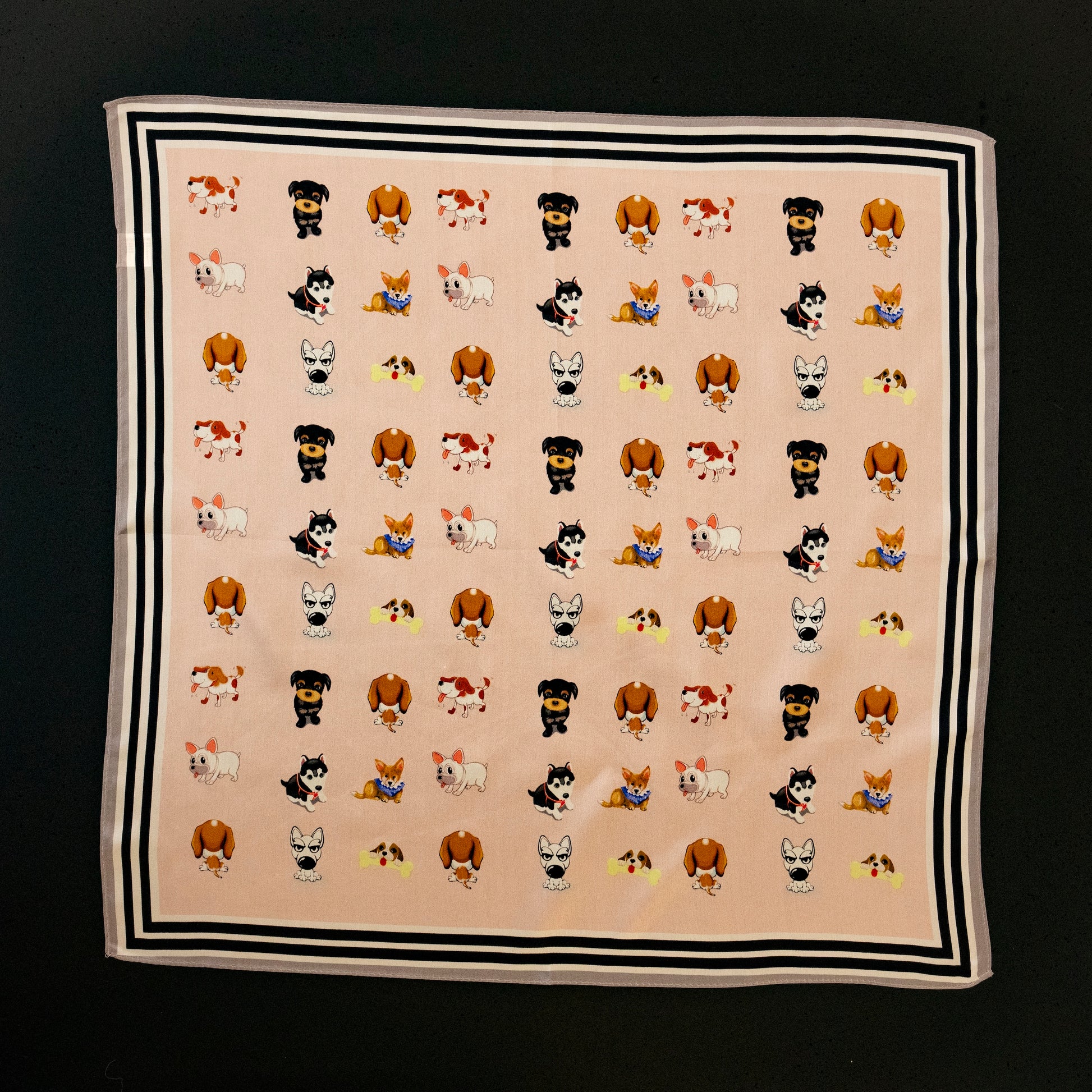 KAIYI 53x53CM 100% Pure Silk Scarf for Women Fashion and Gift (Cute10)