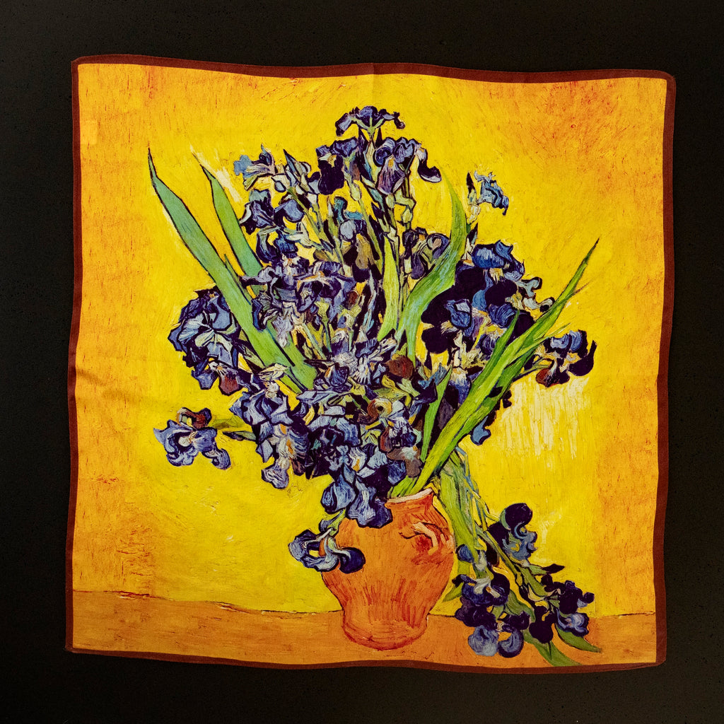 KAIYI 53x53CM 100% Pure Silk Scarf for Women Fashion and Gift (Artsy16)