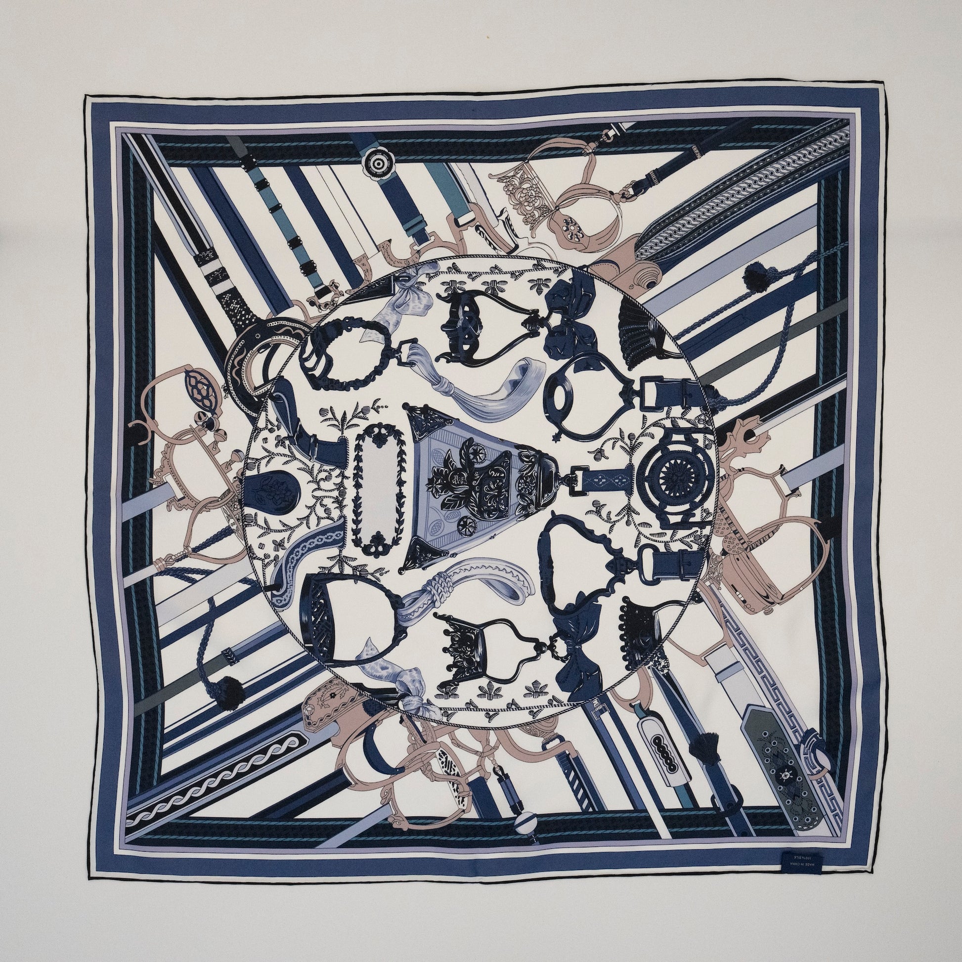 KAIYI 65x65CM 100% Twill Silk Double-sided Scarf for Woman Fashion and Gift (T65-01)