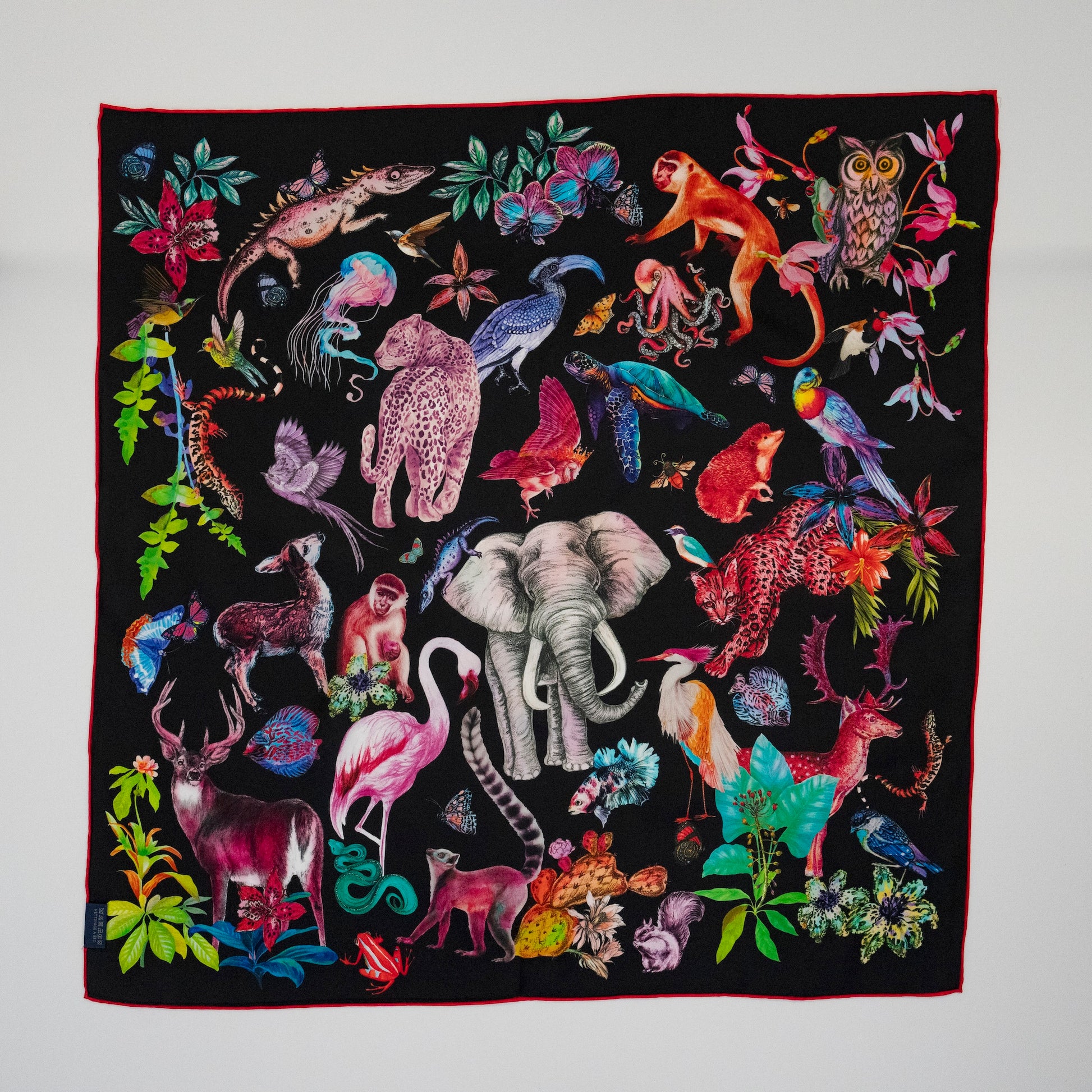 KAIYI 65x65CM 100% Twill Silk Double-sided Scarf for Woman Fashion and Gift (T65-03)