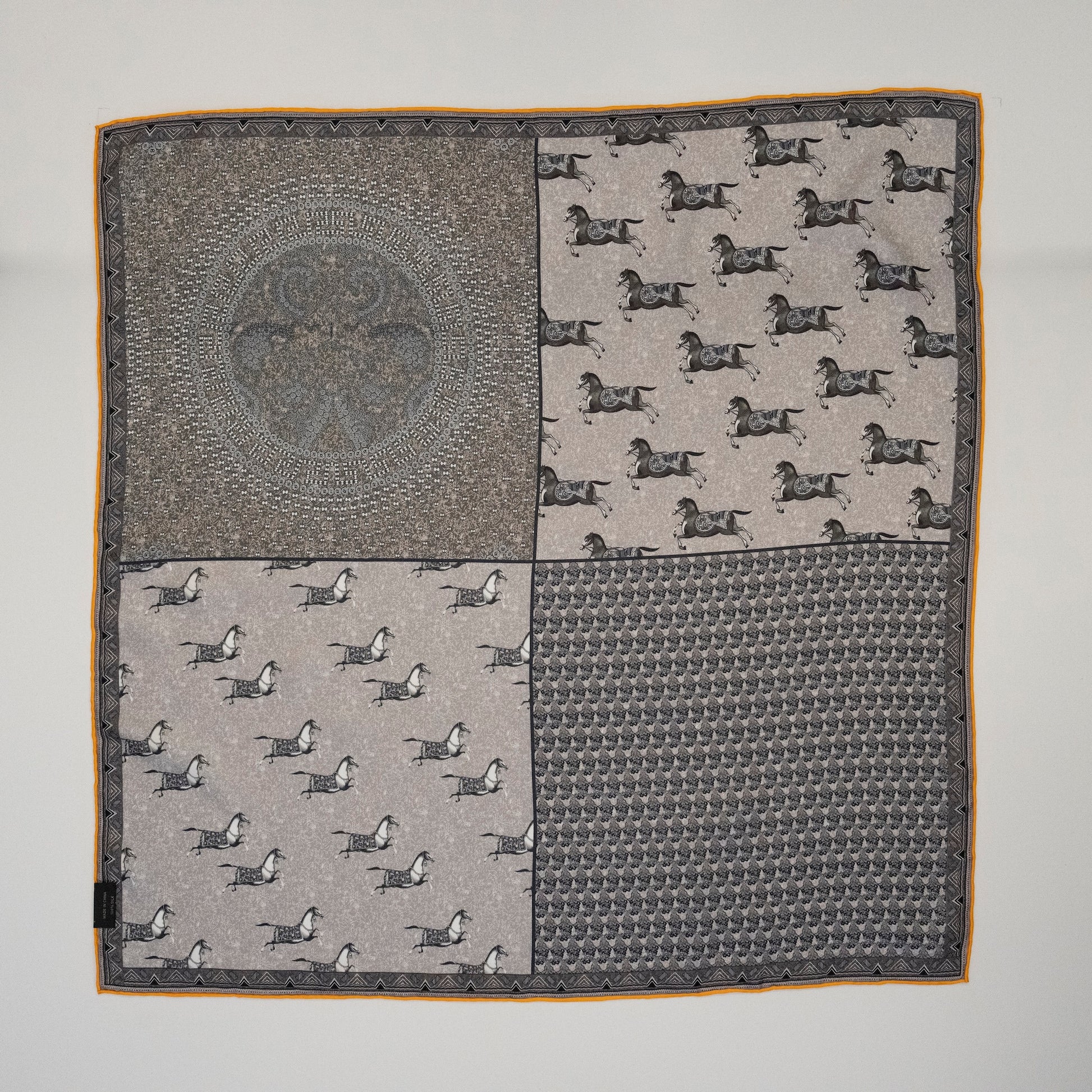 KAIYI 65x65CM 100% Twill Silk Double-sided Scarf for Woman Fashion and Gift (T65-05)