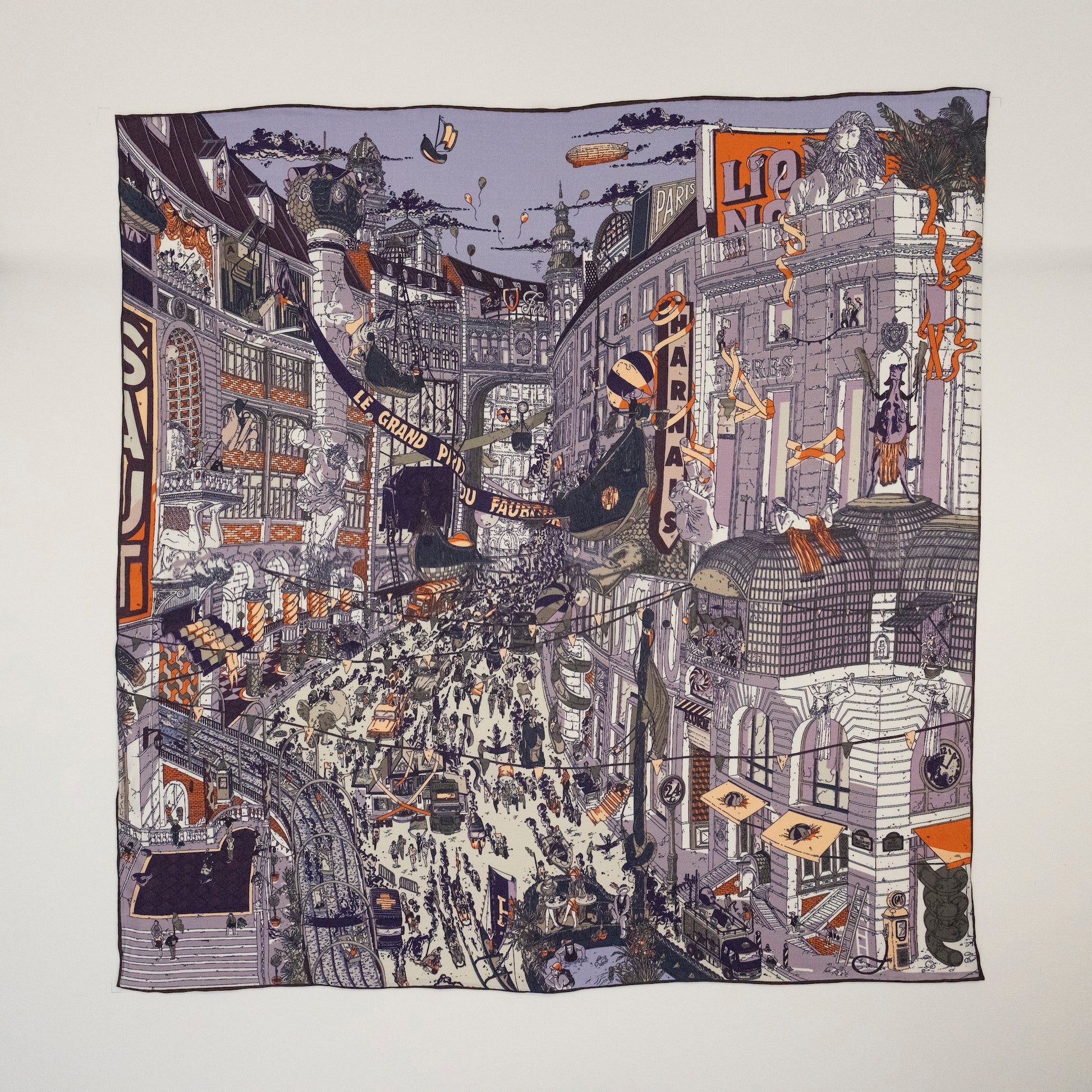 KAIYI 65x65CM 100% Twill Silk Double-sided Scarf for Woman Fashion and Gift (T65-08)