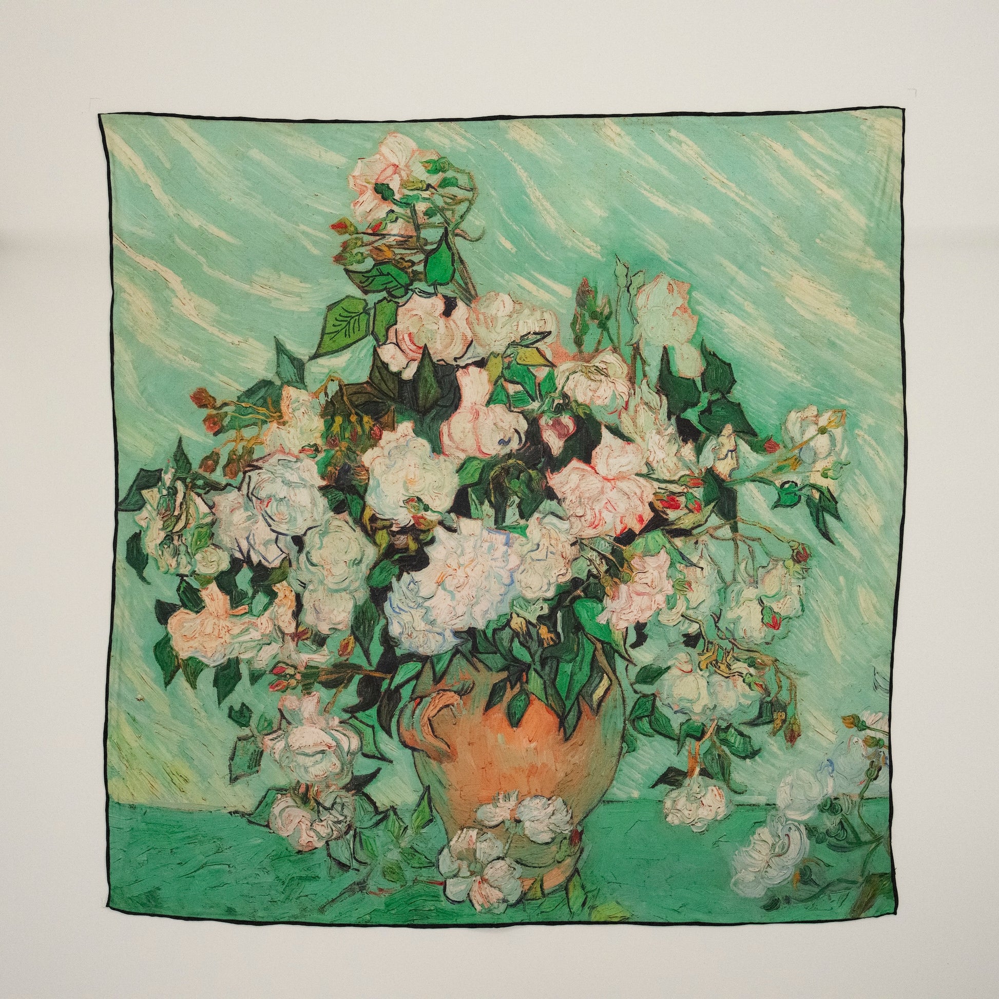 KAIYI 65x65CM 100% Twill Silk Double-sided Scarf for Woman Fashion and Gift (T65-09)