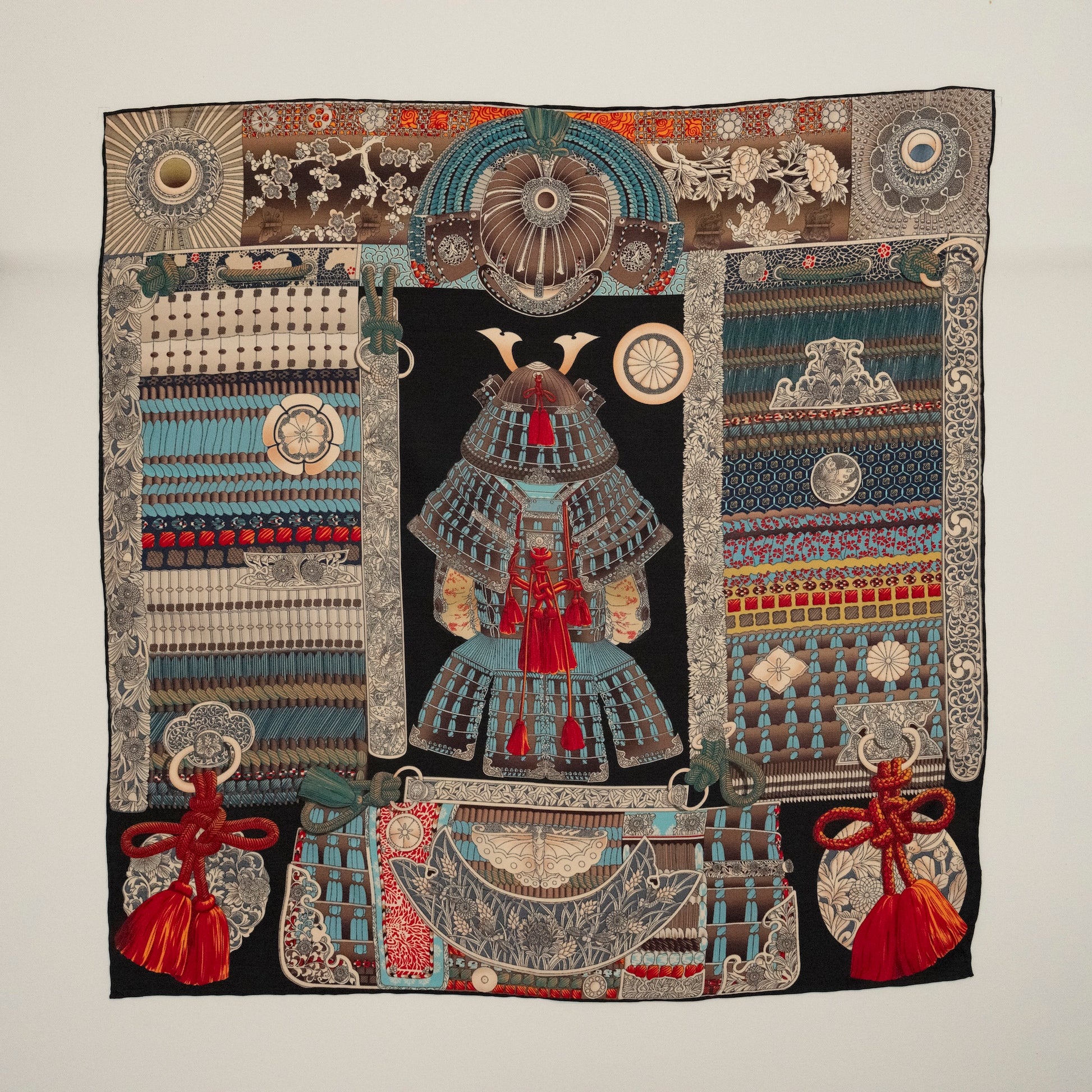KAIYI 65x65CM 100% Twill Silk Double-sided Scarf for Woman Fashion and Gift (T65-06)