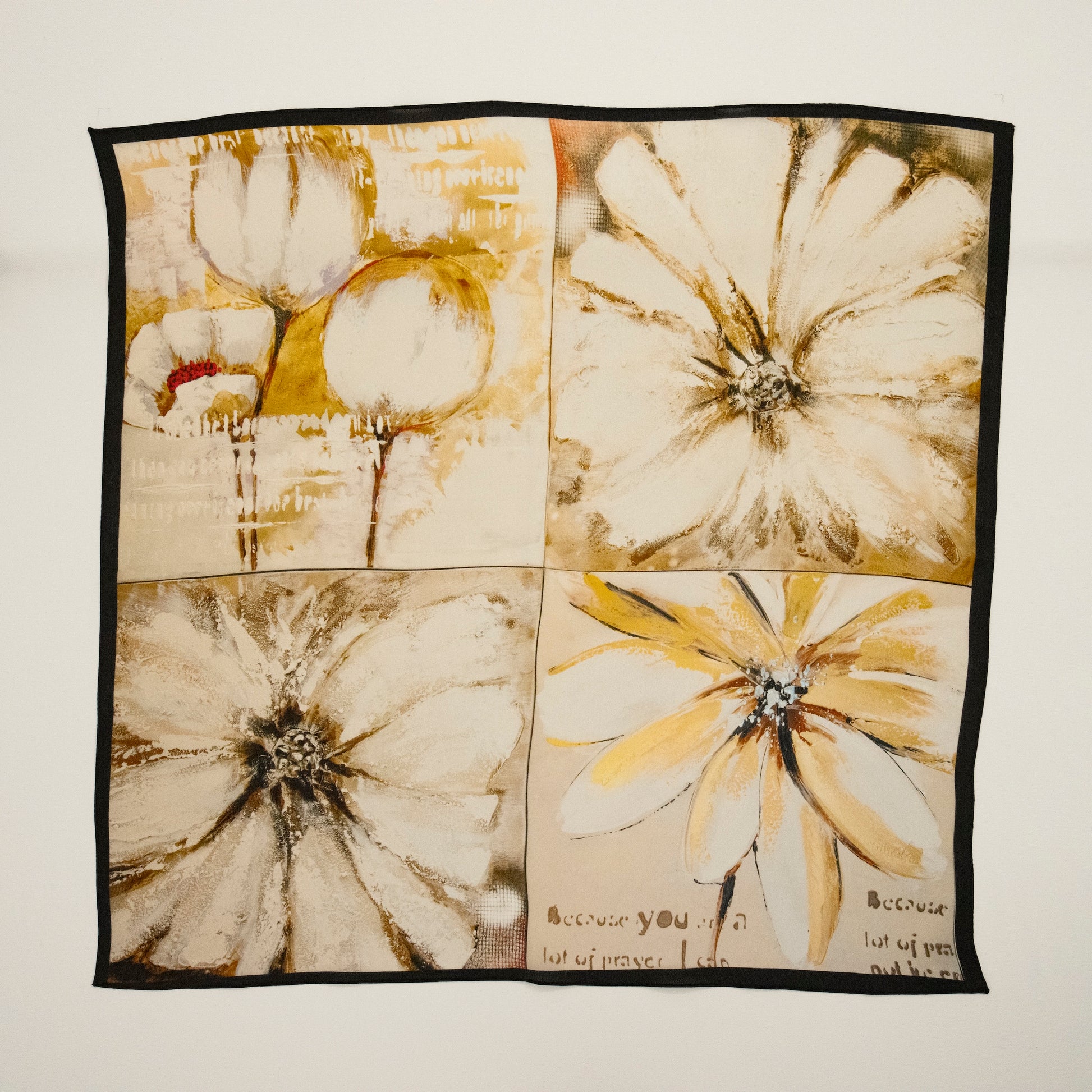 KAIYI 65x65CM Lightweight Crepe de Chine Silk Scarf for Summer Accessory and Gift (SZ65-04)