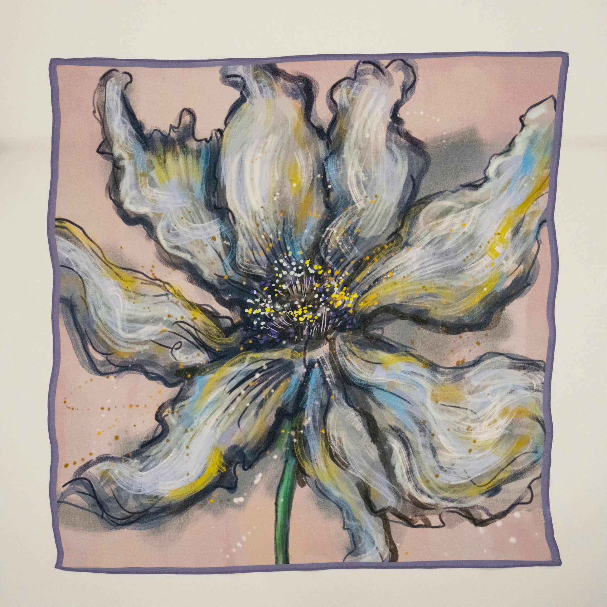 KAIYI 65x65CM Lightweight Crepe de Chine Silk Scarf for Summer Accessory and Gift (SZ65-03)