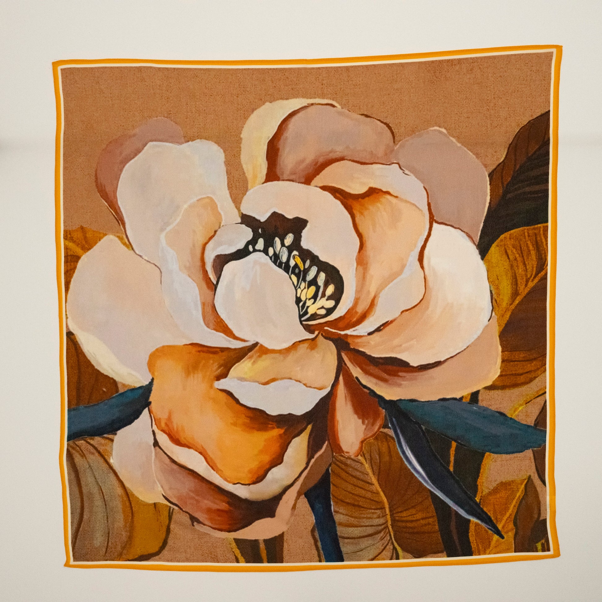 KAIYI 65x65CM Lightweight Crepe de Chine Silk Scarf for Summer Accessory and Gift (SZ65-12)