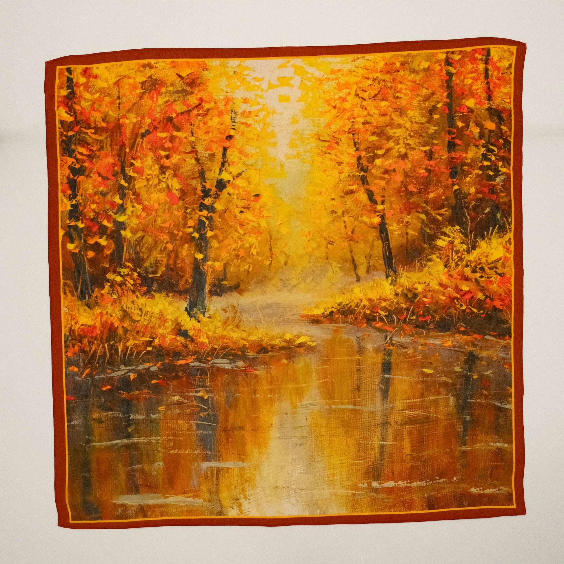 KAIYI 65x65CM Lightweight Crepe de Chine Silk Scarf for Summer Accessory and Gift (SZ65-16)