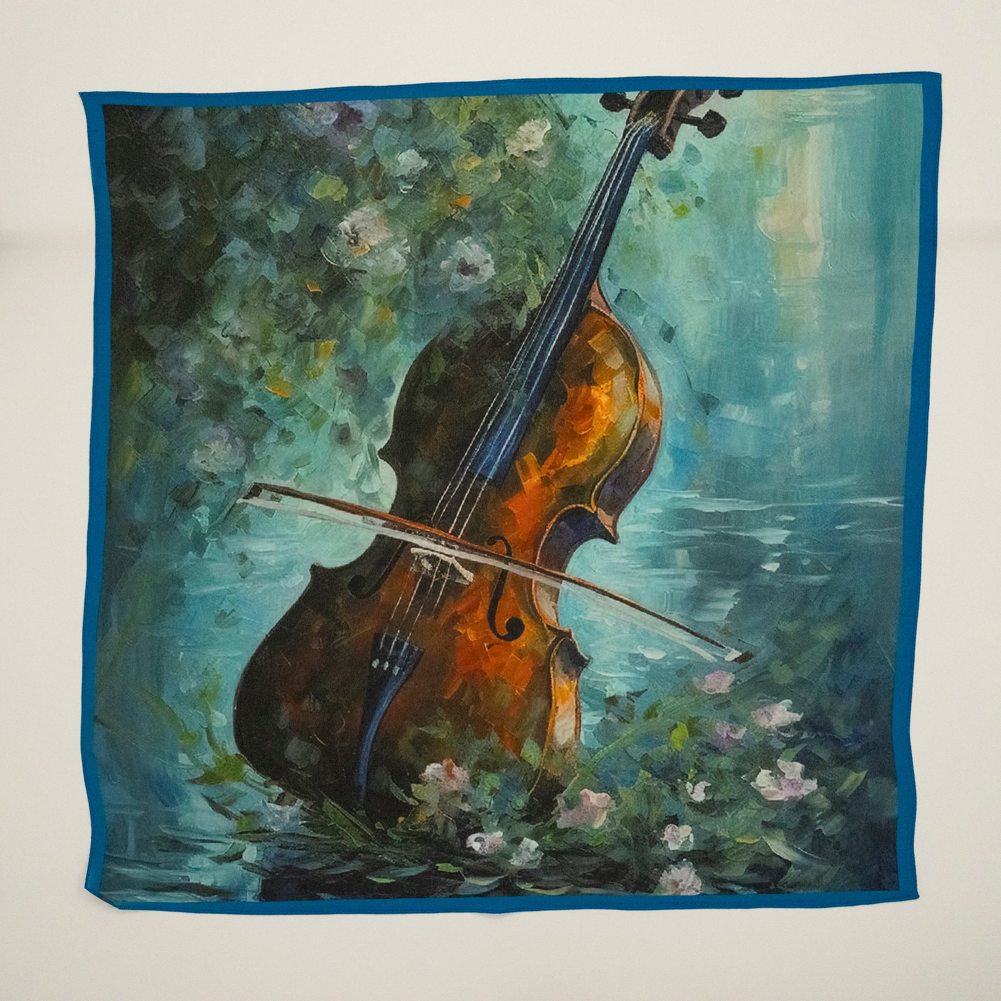 KAIYI 65x65CM Lightweight Crepe de Chine Silk Scarf for Summer Accessory and Gift (SZ65-18)