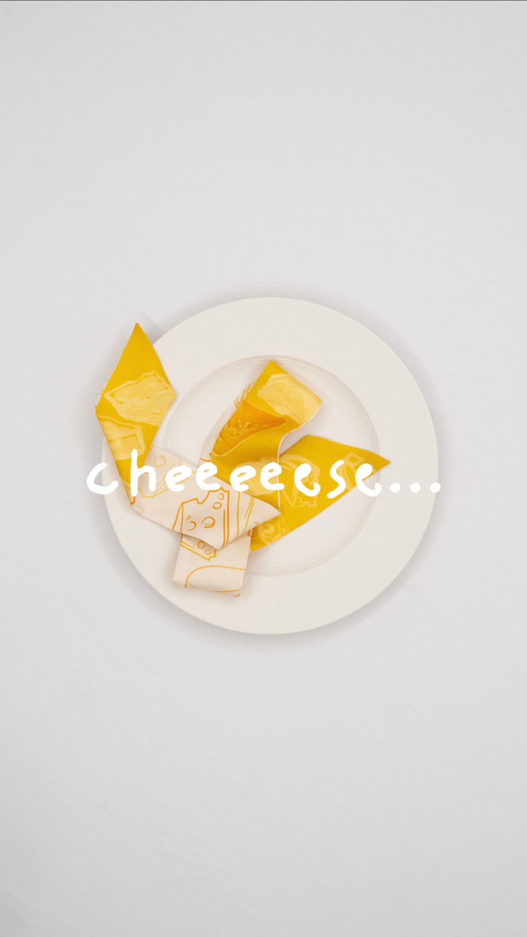 "Cheeeeese" Silk Twilly