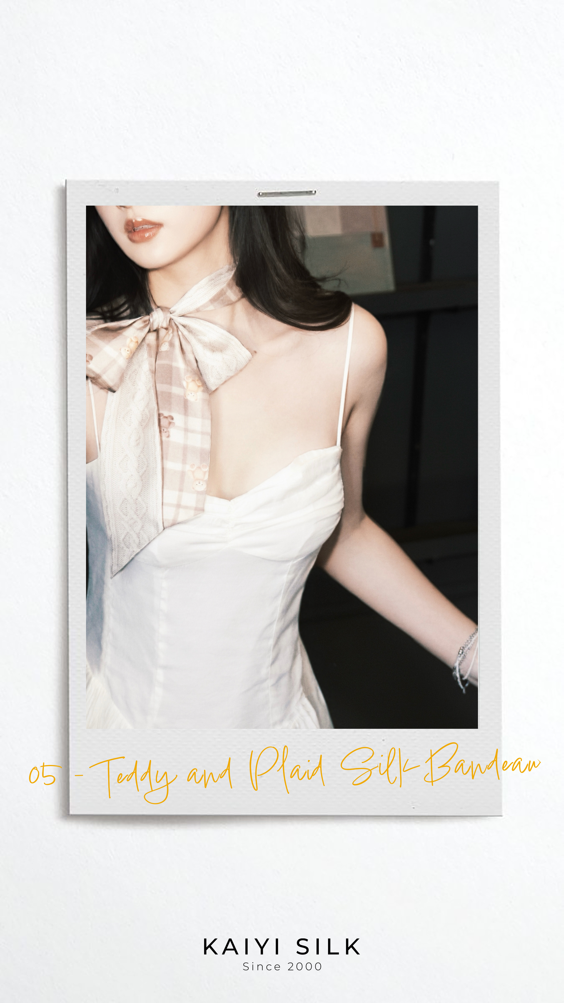 MOOD BOARD 05 - Teddy and Plaid Silk Bandeau